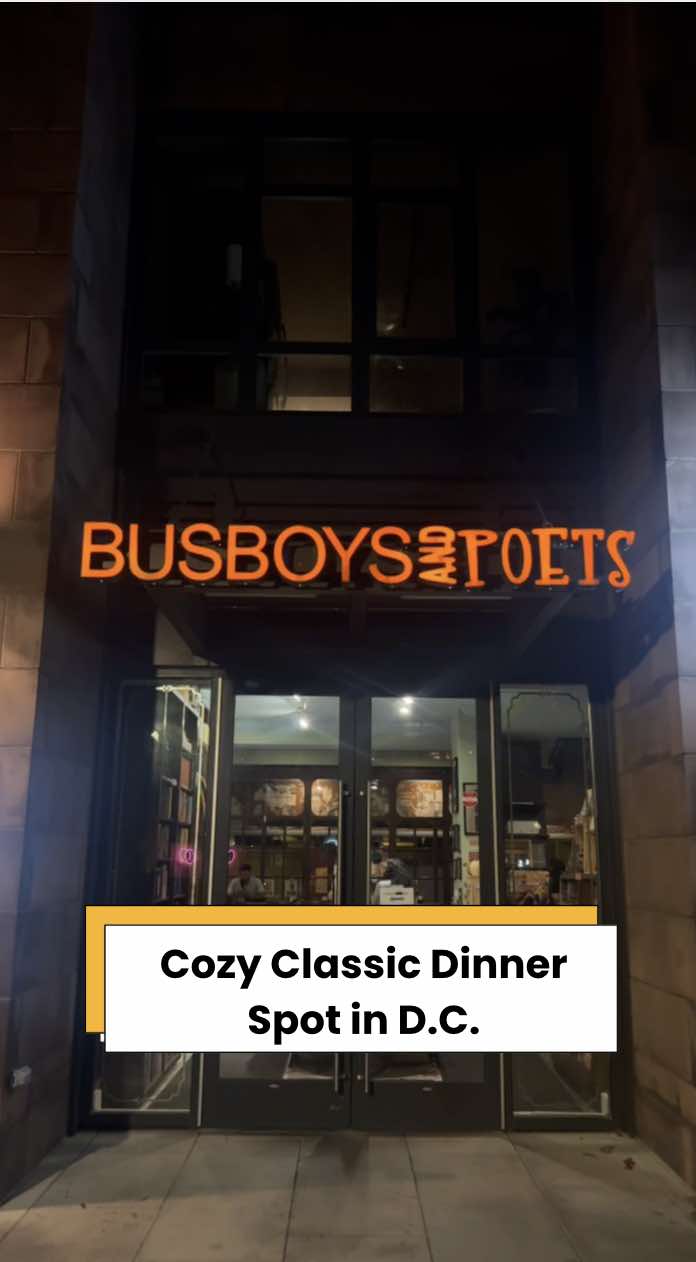 A tried and true DC classic 🌟
Busboys and Poets always delivers—good food, good people, good vibes.
If you’re in the city, don’t skip this neighborhood favorite that blends soul food, books, and art in one cozy space.
You can find spots like this (and plenty more) on Troodie. Download it now and start building your go-to list 📲✨Download Troodie today! #troodie #foodie #dc #fyp #books 