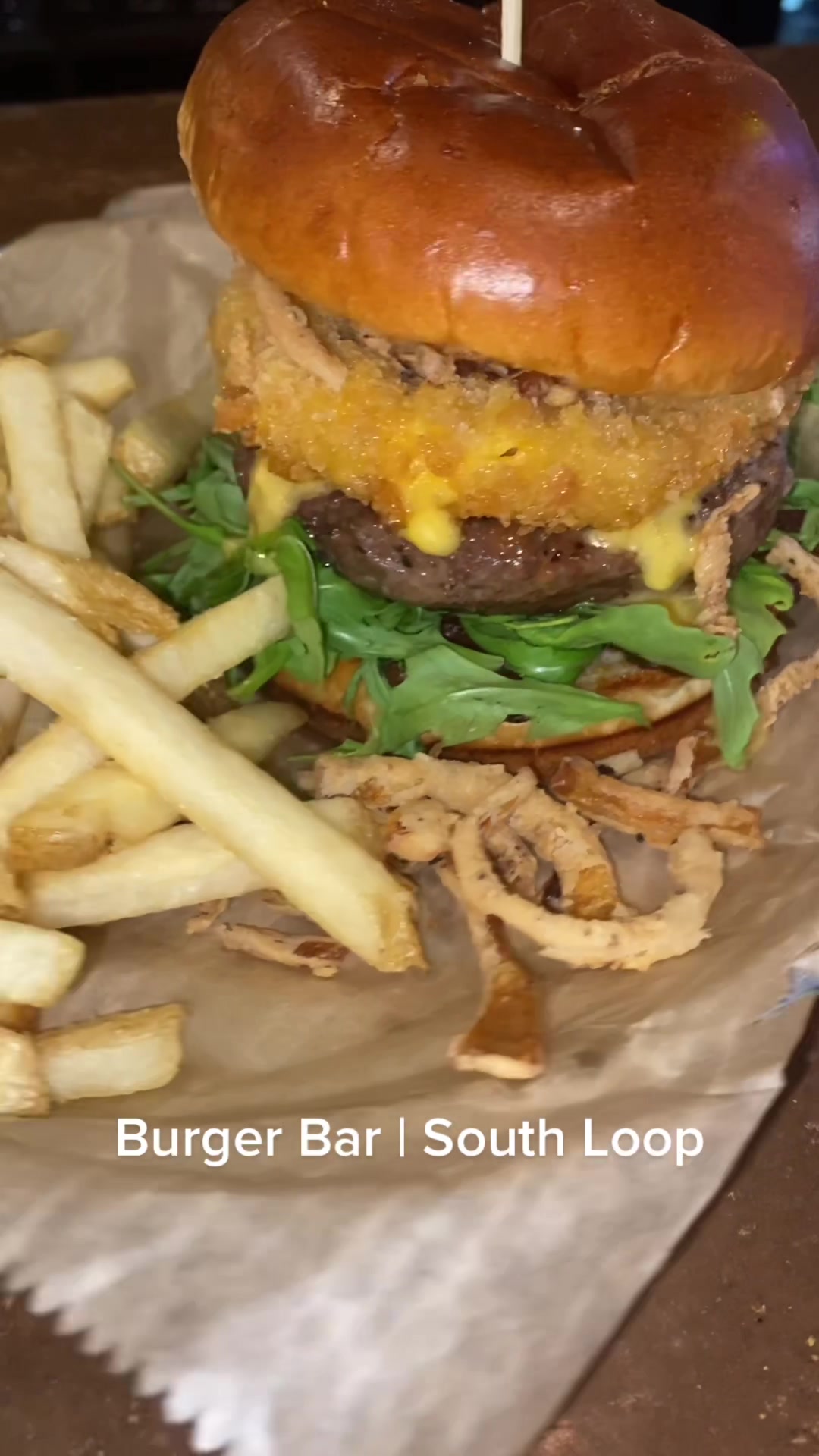 It was just okay for me! I’ve had better bar burgers for sure. The actual burger wasn’t super seasoned, the flavors from the burger came from the add-ons. The fries were really good though. That shake was also tasty, definitely a flavor I haven’t had before. I prefer a “richer” tasting milkshake/ice cream though. I will also mention that it was pretty quiet/empty during the afternoon so I was able to get some work done too. They have free Wi-Fi. 

#chicagofood #foodtiktok #foodtok #blackfoodie #foodblogger #chicagofoodie #chicagorestaurantreview #foodie #foodtok #food #foryoupage #fyp #chicagotiktok #chicagofoodguide #chicagofoodfinds #blackfoodblogger #chicagorestaurant #chicagorestaurantweek #lunchspecial #burgers #burgersforttiktok #burgersandfries #burgerbar #goodeats 