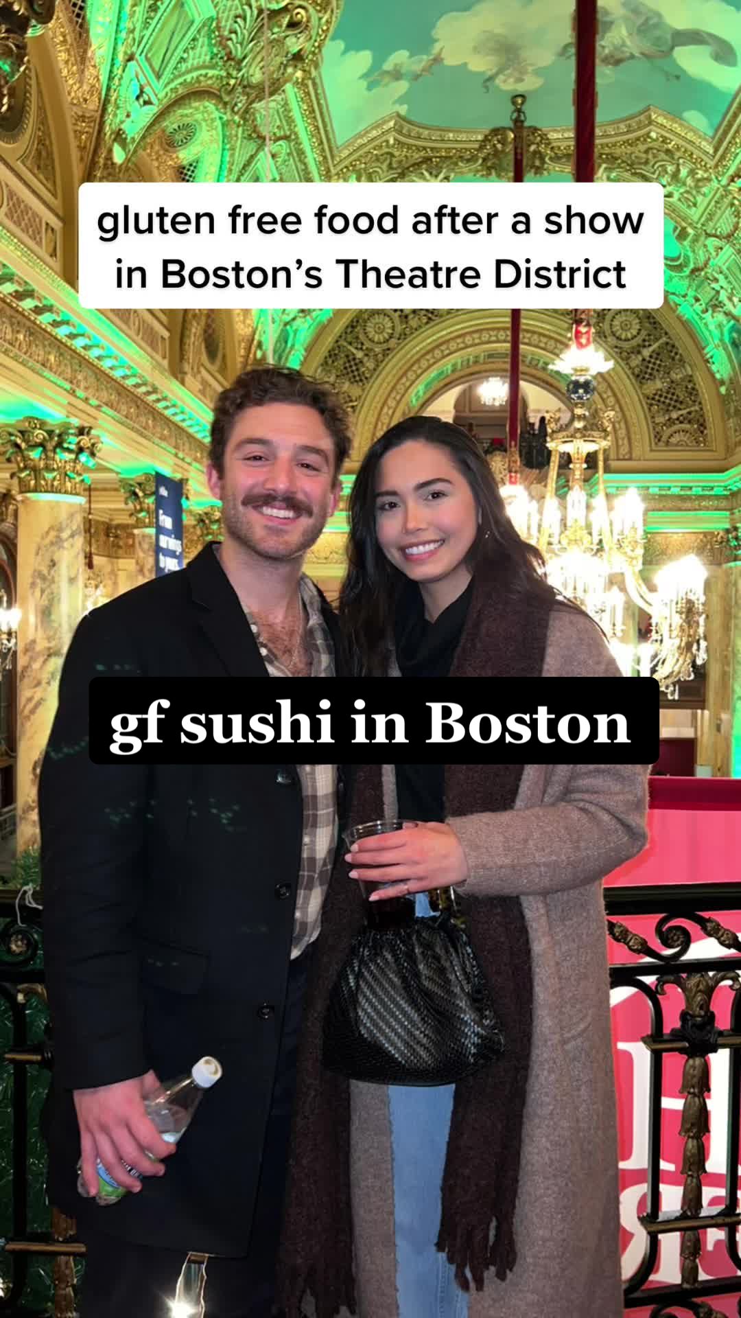 sirena and i went to cirque du soleil at the wang theatre and wanted to grab some sushi after so we fired up findmeglutenfree and RUKA came up. it’s in the godfrey hotel about 7 min walk away from the wang.  idk if its in the theatre district or downtwon crossing technically but its in that area. we arrived right when it opened at 5 and it was already filling up pretty good on a sunday, so we ate at the bar. they didnt have a gf menu but were very accommodating and said they could make certain dishes gf. they asked if it was an allergy too and about cross contact. for me, i also have a shellfish allergy so that limited some sushi options. but they were great with the allergies and the food was sooooo good. some of the best sushi i ever had #glutenfree #glutenfreeboston #glutenfreelife #glutenfreesushi 