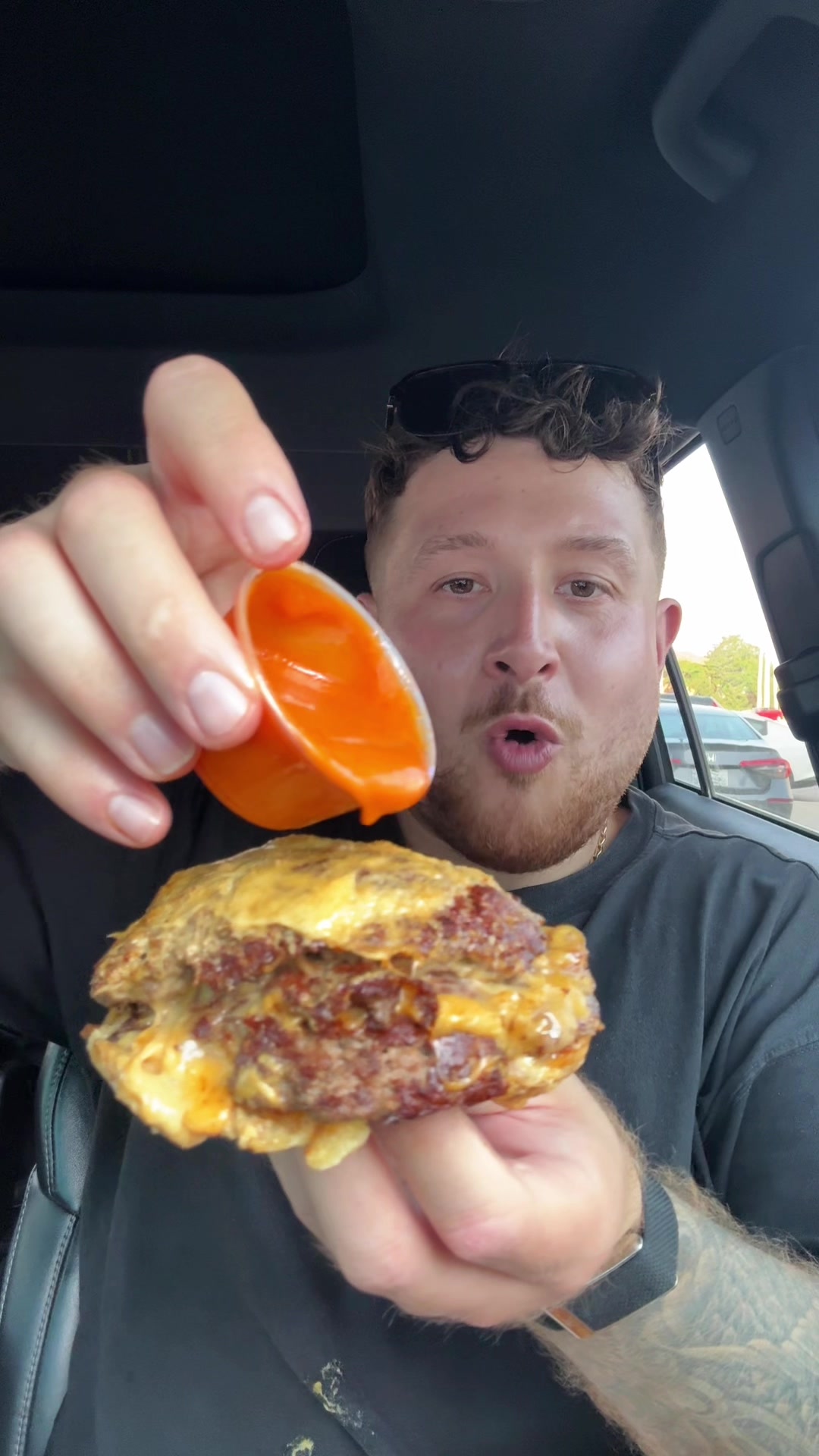 Brisket Jalapeno Triple Burger!🍔 
Only @oklahomaburgers.ca 

Come by our Mississauga location today!
📍10 Kingsbridge Garden Circle, Mississauga 

#Burgers #cheeseburger #okcburger #Toronto #torontofood #toronntolife #viralfood #hiddengem #mississauga #kingwest #downtowntoronto  #onion #carnivore #comfortfood #lunchtime #torontosandwich #canada #canadian #customers #hiddengen #bestburger #fries #pov #downtown