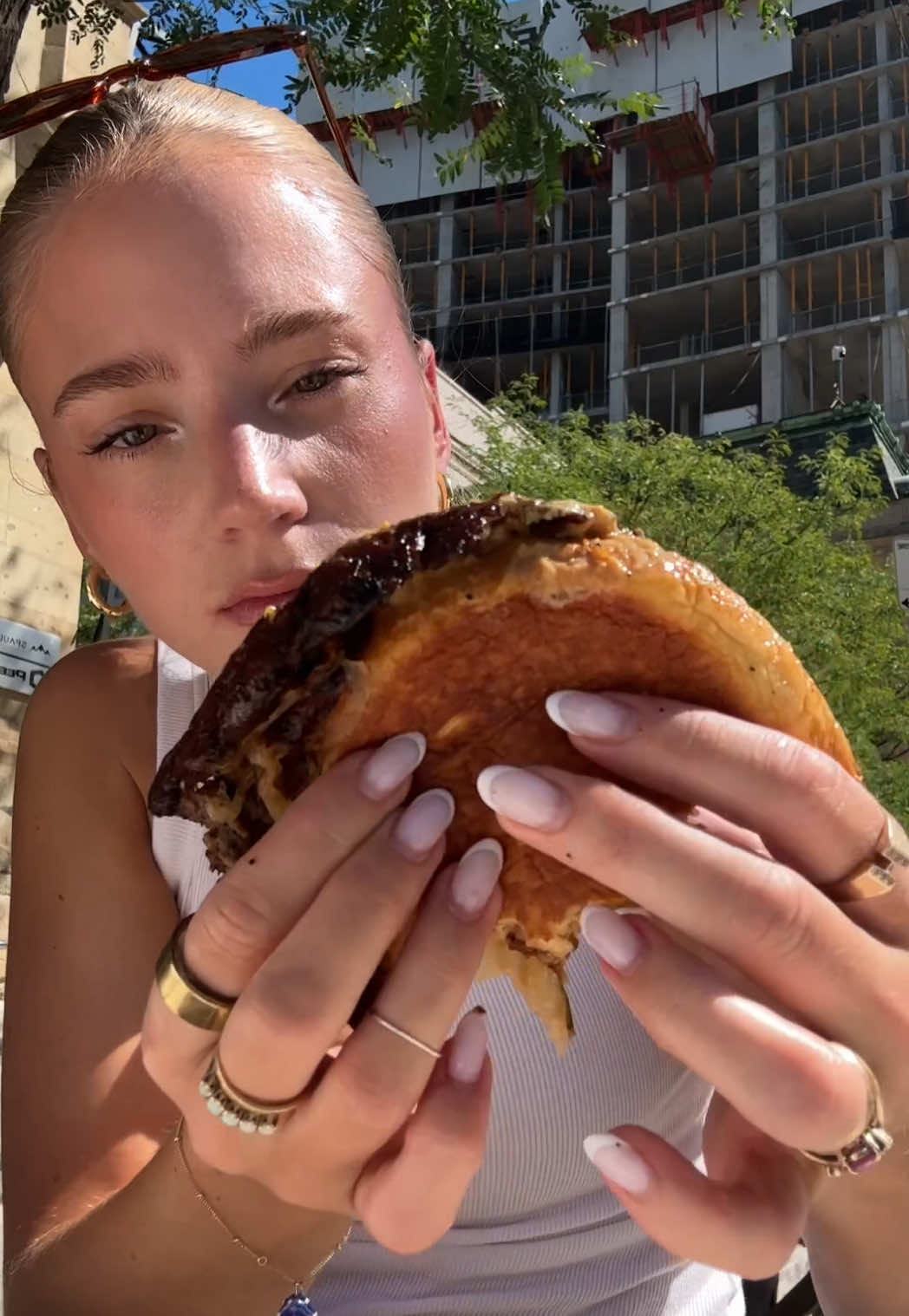 Can confirm Oklahoma Burgers on King West in Toronto is fire, but you WILL need a washroom after lol so highly recommend eating at home 🍔 #foodreview #torontolife #burger 