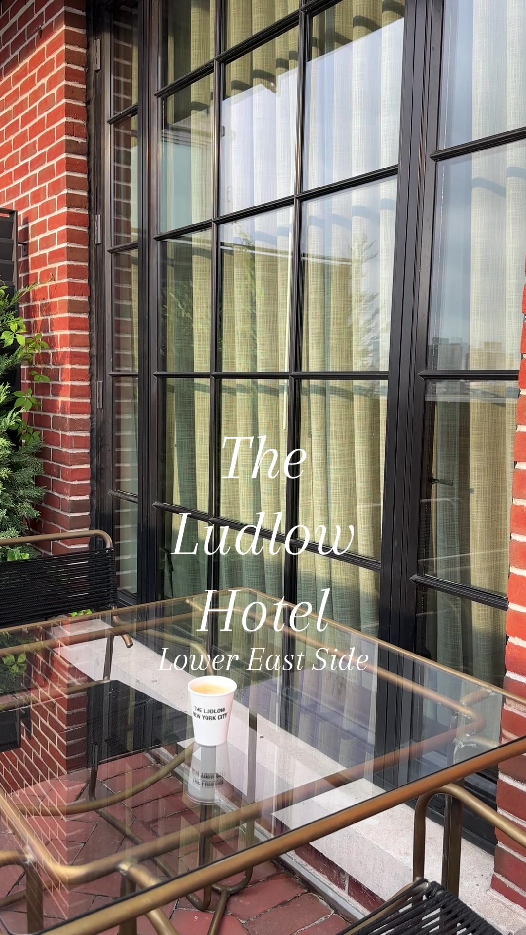 One of my favorite hotels in New York City and another Lower East Side gem with views for days and tons of character in design. Their cozy lobby bar and sunroom in the back is everything ✨ #lowereastsidenyc #lowereastside #theludlowhotel #ludlowhotelnyc #nyc 