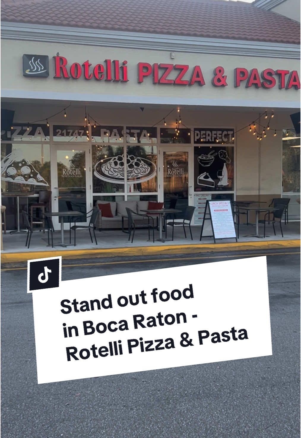 A new favorite, standout spot in West Boca 🍕 🍝! We had the chance to enjoy an amazing lunch at Rotelli Pizza & Pasta and will definitely be visiting for seconds. 

#BocaRatonRestaurant #PizzaBocaRaton #ItalianEats #SouthFloridaFoodie #BocaDining #PastaLovers #FloridaFoodies #italianfood #italianrestaurant #BocaRaton #FloridaReataurantReviews #BocaRatonReviews