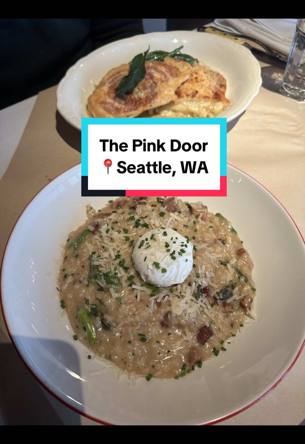 The Pink Door will always be my favorite 🥰 Celebrated our anniversary here and it was amazing as always!📍Pike Place Market 🚪 #seattletiktok #seattlewashington #seattlefoodie 