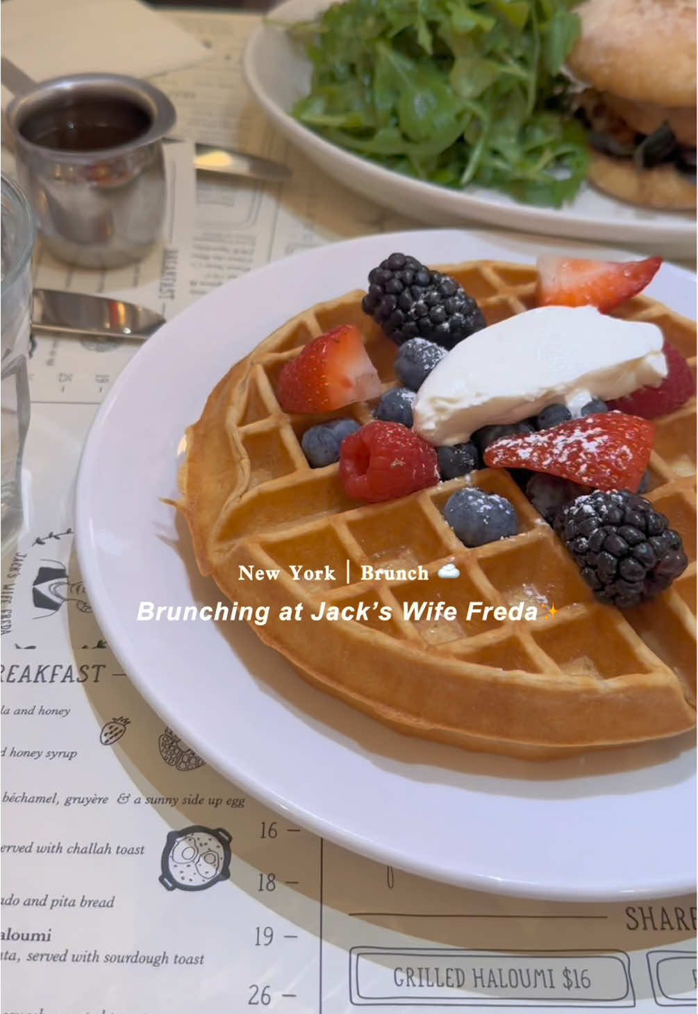 We came hungry and left obsessed😋From the rosewater waffle to spaghetti & meatballs🧇🍝🥪Jack’s Wife Freda really knows how to make comfort food feel special😊Every bite felt like a warm hug🫶🏻definitely one of those NYC brunch spots you can’t help but come back to🤎

ℹ️ They have five locations in NY
🌍226 Lafayette St, New York, NY 10012
⌚️Mon to Thur 8:30AM - 10PM, Fri & Sat to 11PM, Sun to 9PM
☎️(212) 510-8550

#nyc #newyorkrestaurant #foodie #brunch #nycbrunch       
