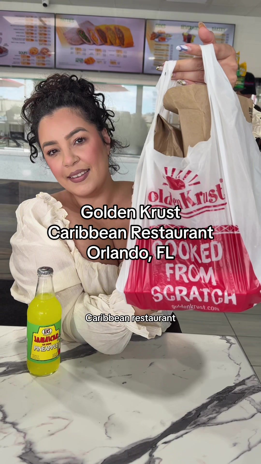 CARRIBEAN FOOD PLATES FOR $11.99 IN ORLANDO ? | A D @Golden Krust @Golden Krust Orlando: 4 Stores Did you know in the Central Florida area we have four Golden Krust locations and all four an owned and operated by the same family here ! Also fun fact all the food in the case is prepared daily using traditional family recipes and the chef’s are proudly from the Caribbean as well. I recently stopped in to try some faves for me like Oxtail with rice and peas as well as their salt fish with tomatoes. Something to note is that they also offer $6.99 lunch specials on curry & stewed chicken ! You can’t go to Golden Krust and not get their patties & right now for a limited time you can try this awesome pepper shrimp patty that we LOVED ! Guys everything was so delicious here I was shocked. Have you been here yet ? Share this with someone that needs to go here with you. #orlandoeats #orlandofoodie #carribeanfood #orlandofood #thingstodoinorlando #goldenkrust 