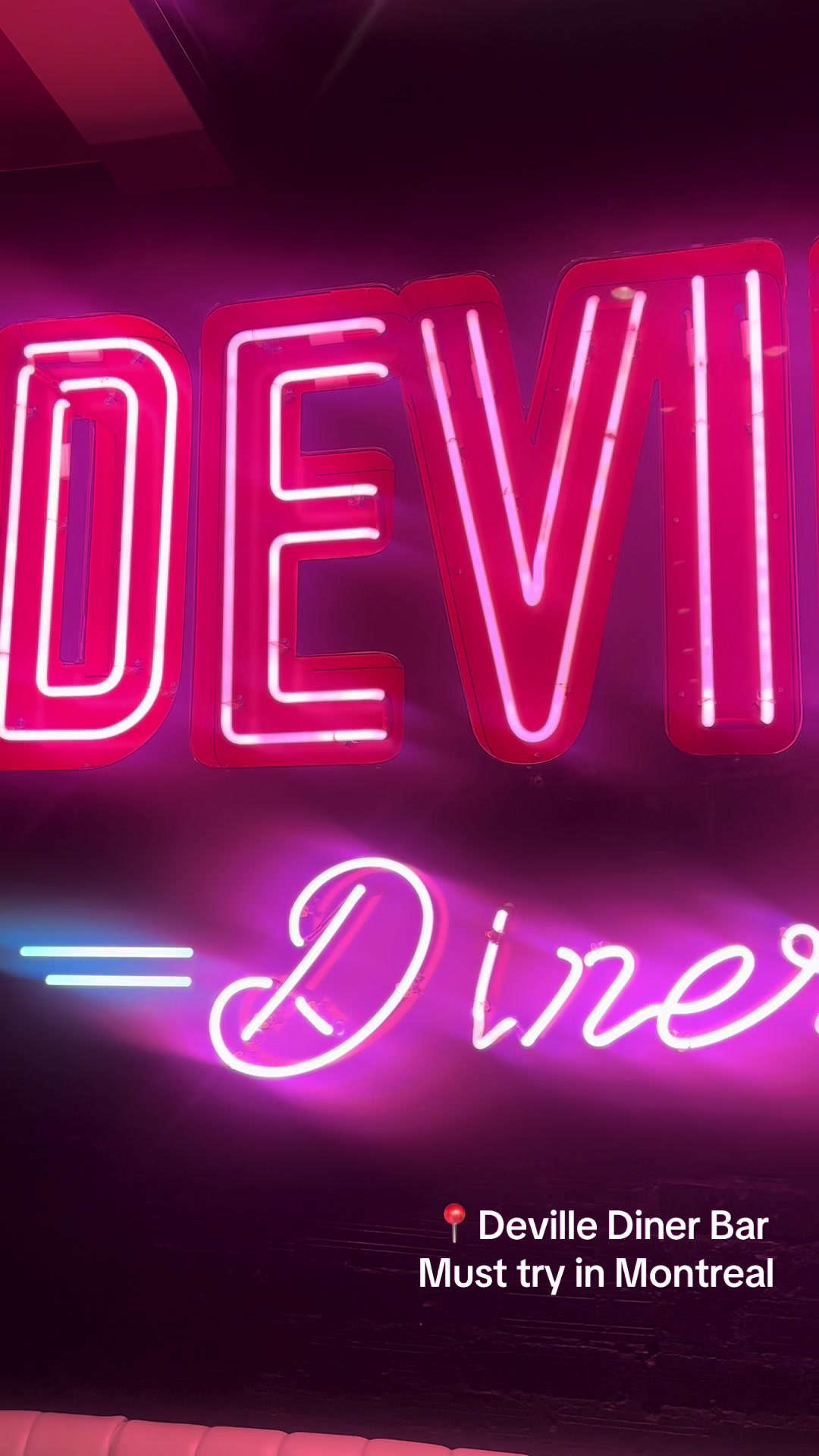 Deville Diner Bar is a must try if you live in montreal or visiting! the food was amazing and the restaurant was very vibey 💕@Deville #devilledinerbar #diner #bar #montreal #montrealeats #montrealfood 