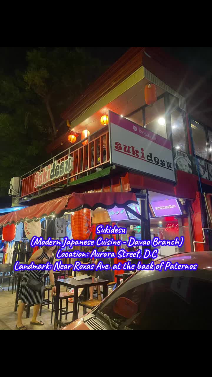 📌Sukidesu
(Modern Japanese Cuisine - Davao Branch)
Location: Aurora Street, D.C
Landmark: Near Roxas Ave. at the back of Paternos #food #foodie #foodtiktok #ramen #authenticramendavao