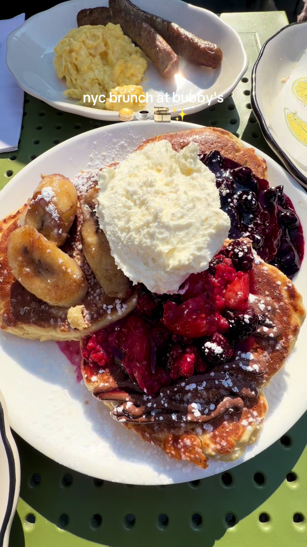 the pancakes and the photo booth at Bubbys are definitely worth the wait! Best pancakes I've ever had in nyc and such cute vintage photos!! #nyc #nycfood #bubbys #nycbrunch #nycfoodie 