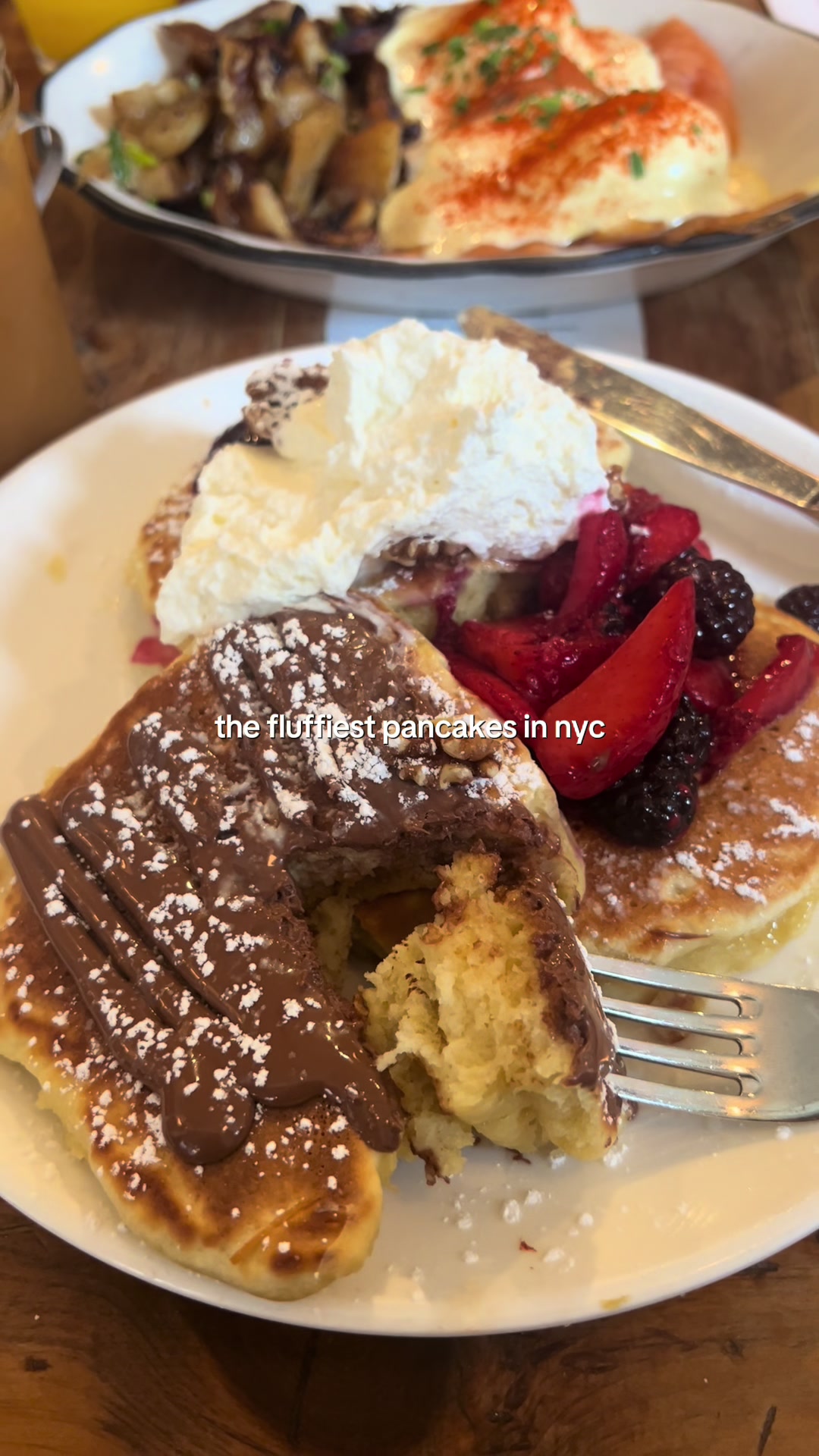 Brunch at Bubby’s NYC 🥞☕️🍳                       #pancakes #nycbrunch #bubbys #bubbysnyc #brunch #nycrestaurants #eggsbenedict #yummy #foodie #fyp  