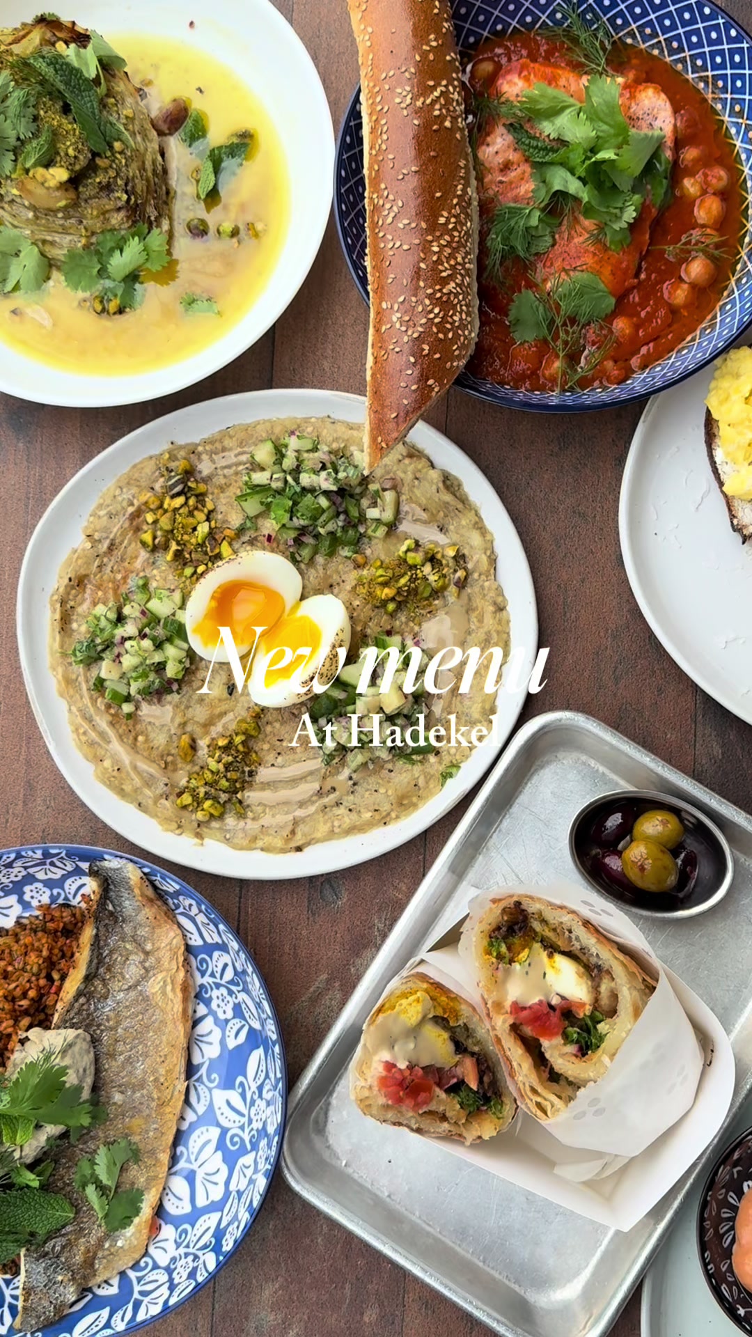 Sunday brunch is Hadekel💙
Israeli food, done right.

#sundaybrunch #kosherfood #israelifood #miami  
#orihinalvideo 