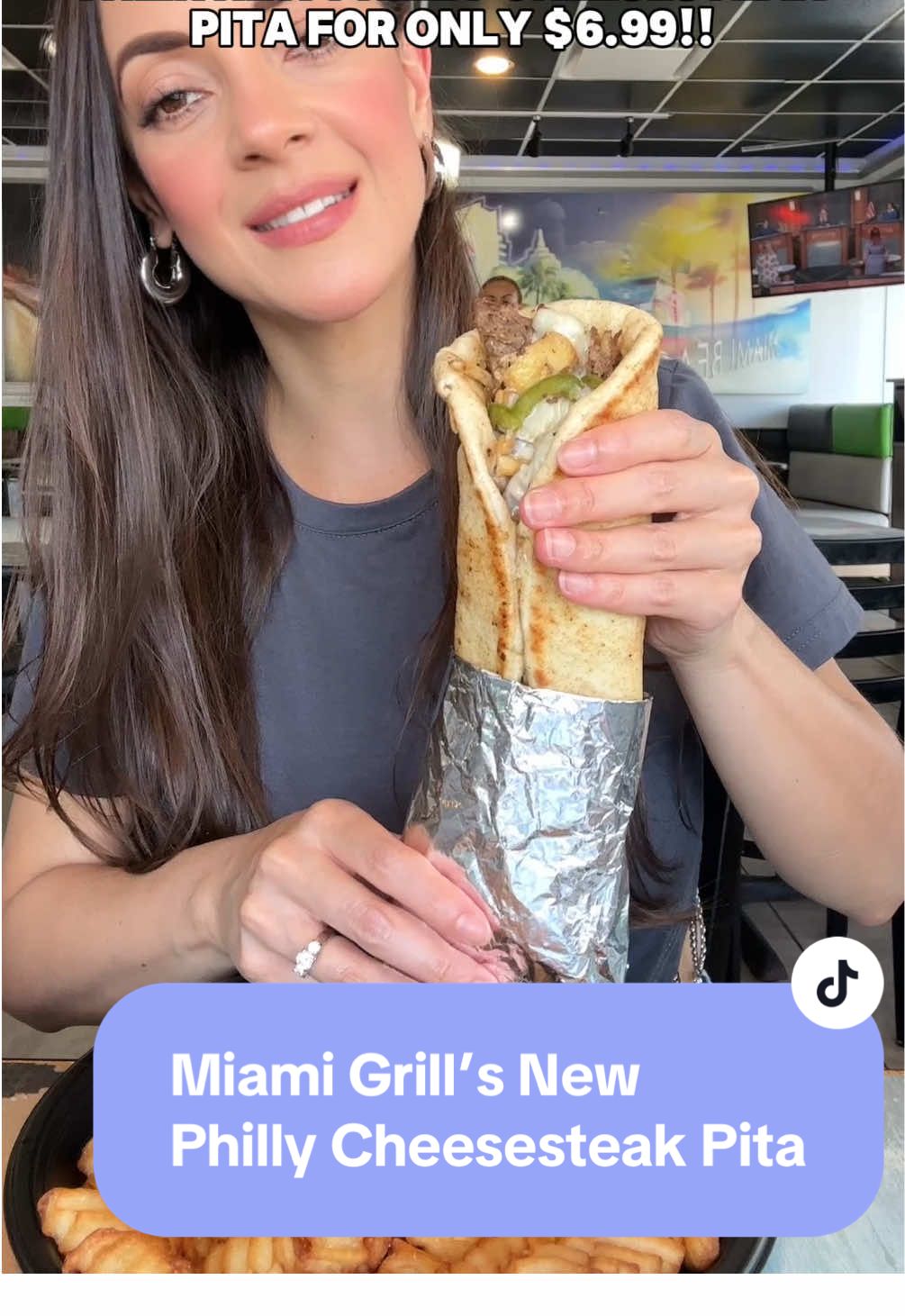 Family debates over “what should we eat?” are officially solved ✅🍳🍔🌯🍪 with @Miami Grill @Miami Grill ! I just tried their new Philly Cheesesteak Pita and it's such a great addition to the menu... comfort food craving = satisfied 🙌
 
What I love most is that their menu is so diverse — cheesesteaks, gyros, wings, salads, milkshakes, cookies, pies... basically something for everyone without hopping to 5 different spots. And the prices are actually affordable for Miami 👏✨
 
Whether you’re dining in, grabbing takeout, or ordering delivery, Miami Grill makes it easy to bring everyone to the table. 💖
 
#ad #miamigrill #tasteofmiamigrill #experiencemiamigrill #miamifood 