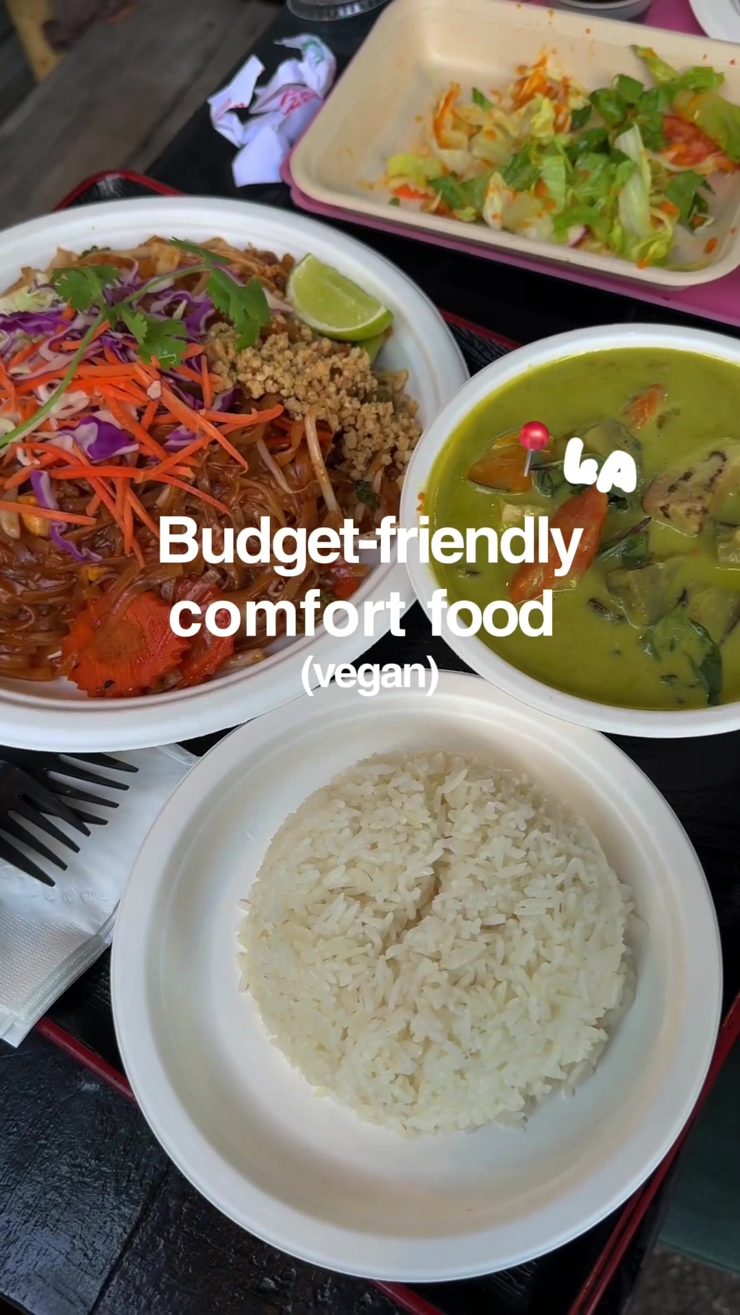 Maybe this is still expensive to you, but for West LA, you’re not finding any prices better than this lol

#veganrestaurants #losangeles #veganthaifood 