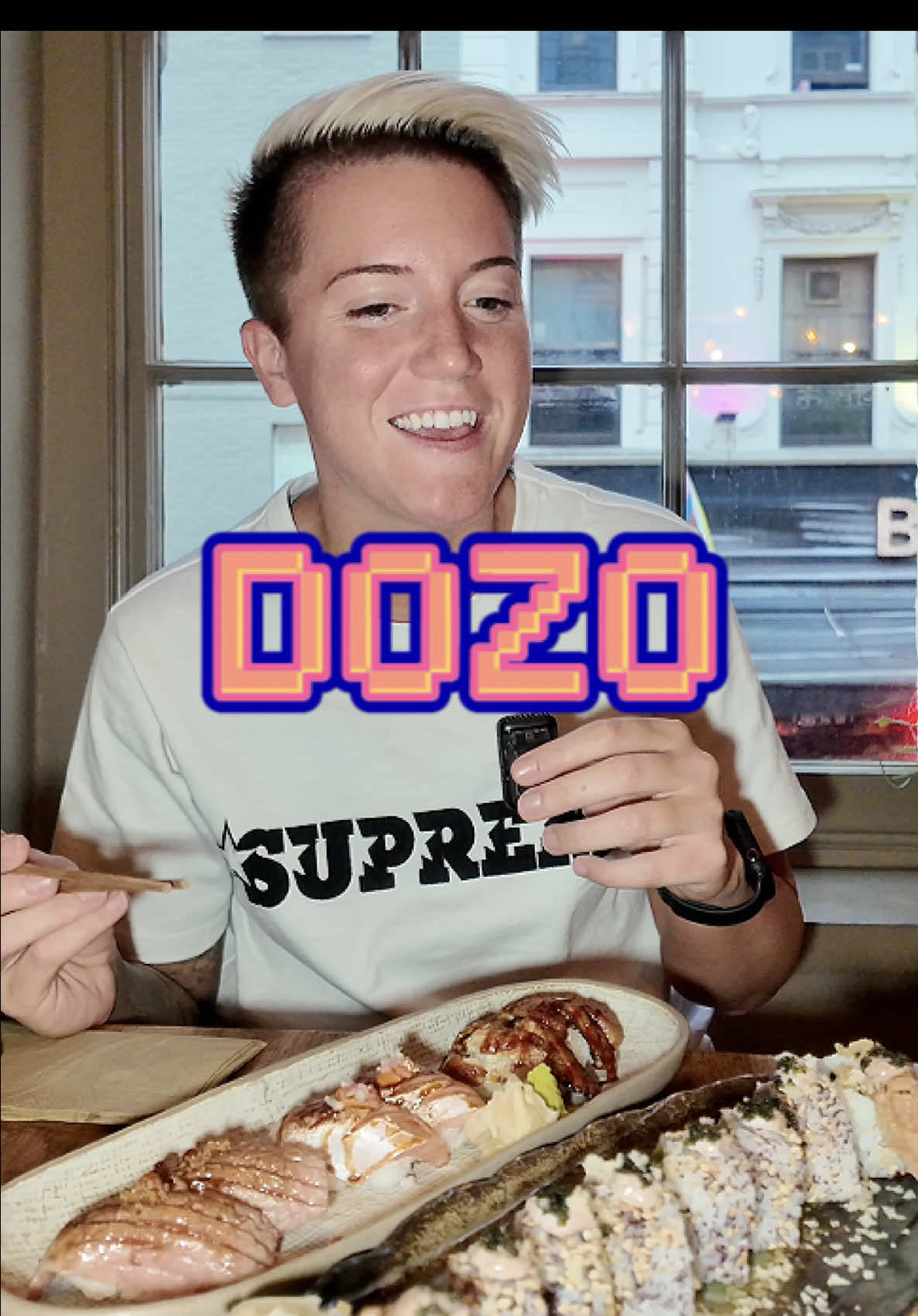 little solo sushi date at @DOZO *pr invite* in chinatown, leicester square 🍣🍱
-
📍 DOZO 32 Old Compton Street, Soho, London W1D 4TP
-
menu items featured:
* spider maki rolls
* tai sea bream nigiri
* unagi eel nigiri
* otoro fatty tuna aburi
* salmon aburi
* foie gras & wagyu aburi
* scallops (yaki hotate)
-
#food #foodreview #sushi #chinatown #eating 