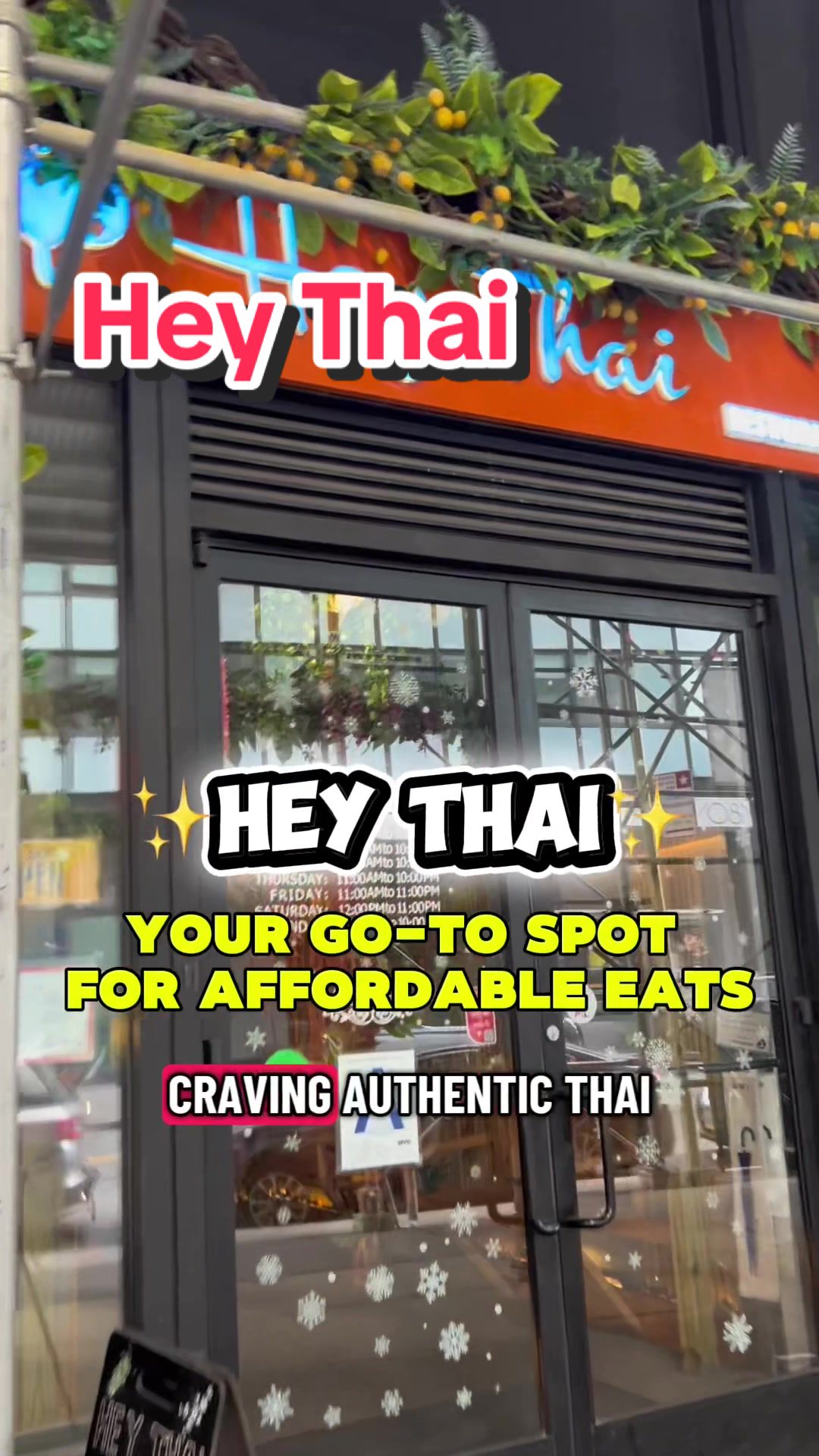 Proof you don’t need $$$ to eat amazing. #thaifood #nyc #foodreview #smallcreator 
📍 Hey Thai 
127 John St, 
New York, NY 10038

Don't forget to check out our page for my NYC recommendations. 