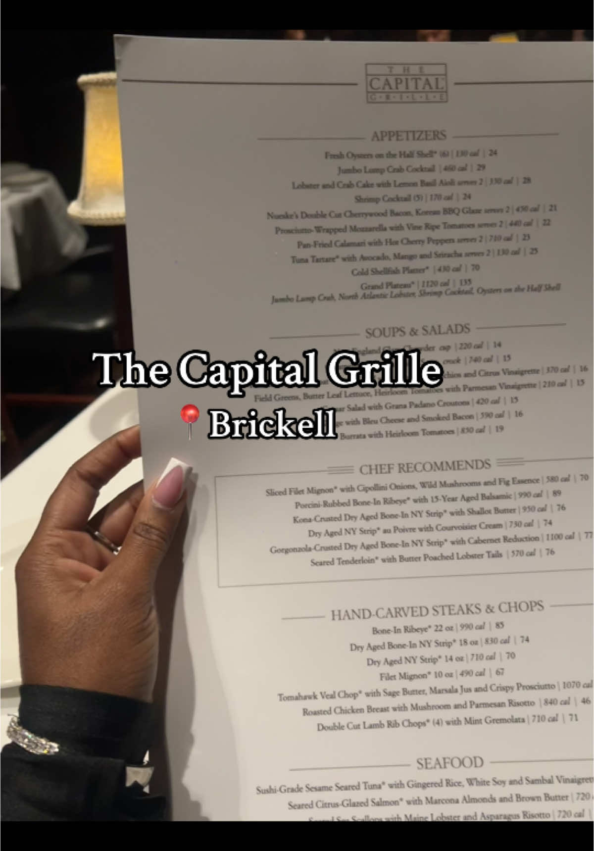 The Capital Grille located in brickell.
4/10 The food took so long to come out so they stuffed us with bread and water😂😂when it finally came out it was eh. We asked for the check immediately.  #dateideas #datenightinmiami #thecapitalgrille 