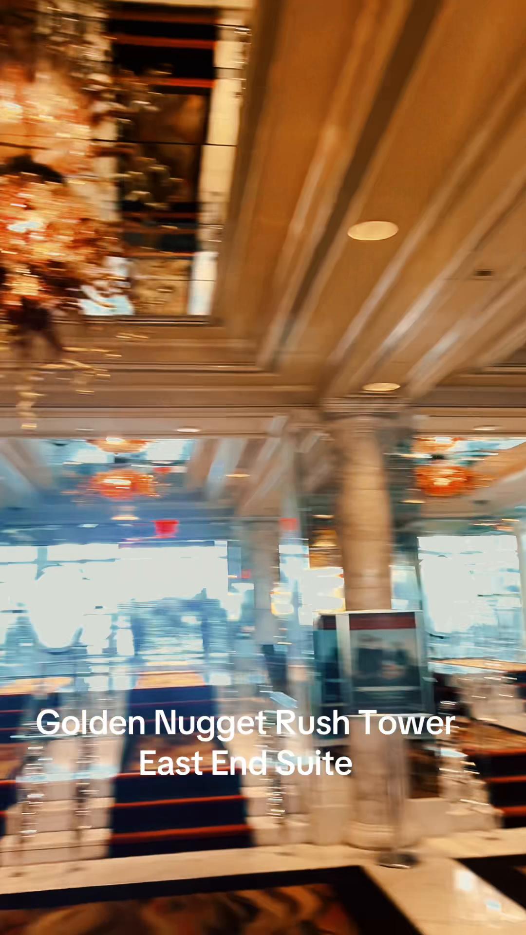 The Rush Tower East End Suite did NOT disappoint! Highly suggest staying in Fremont and getting the best experience at The Golden Nugget Las Vegas Hotel & Casino!

#goldennuggetlasvegas #tiktokgo #fremontstreetexperience #vegas #fypviral 