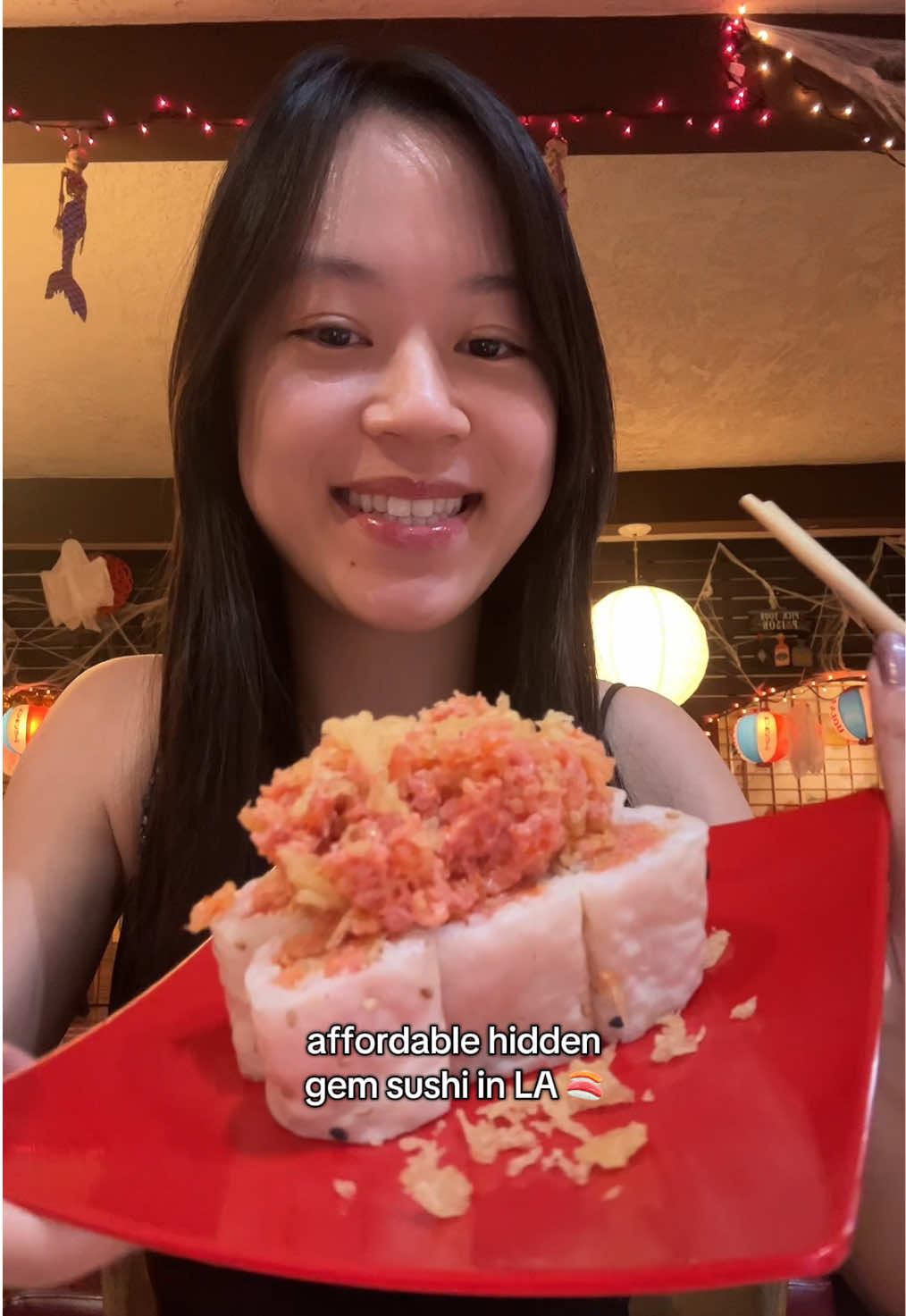 FRESH AND AFFORDABLE SUSHI SPOT IN LA HAS BEEN LOCATED 🙏 Noshi Sushi yall rock #sushi #laeats #losangeles #losangelesfood #eatwithme 