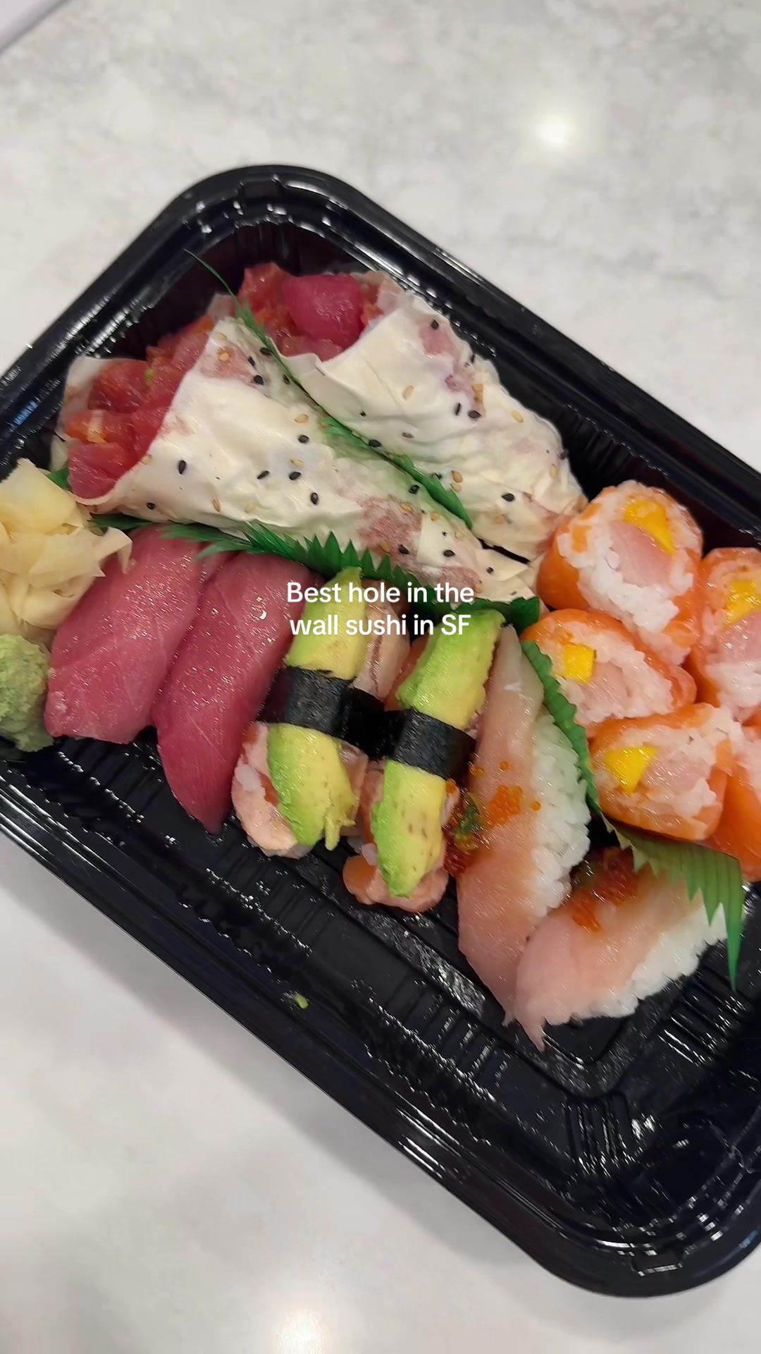 Been coming here for +7yrs and it’s THE BEST and the sweetest husband and wife who own and run it by themselves so you gotta be patient with them and kind!!🤍

#sushi #sf #sffoodie #sfood #sfsushi #sffoodies #bayareafoodie #sanfrancisco #sanfranciscofoodie #sanfrancisco 