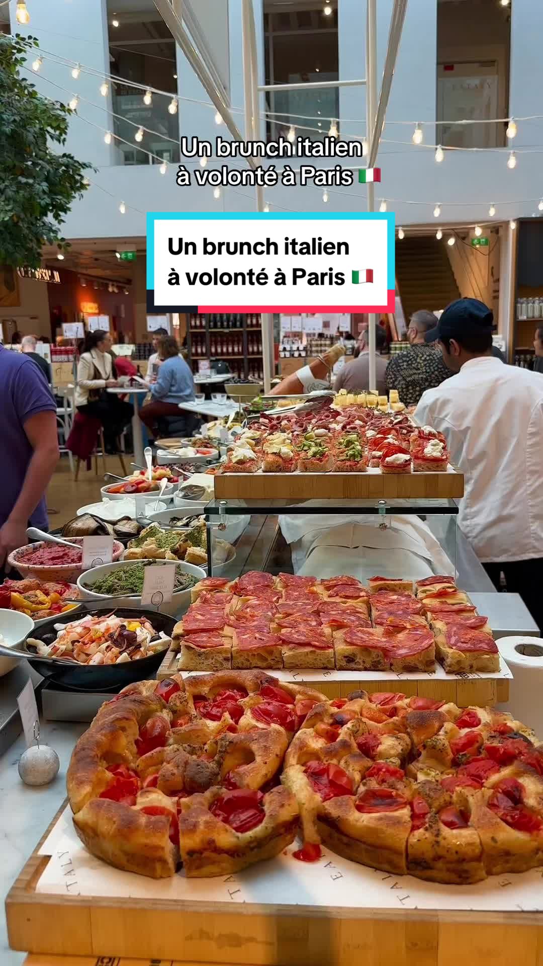 Tu connais ce super brunch Italien à volonté à Paris 🇮🇹 ? 

📍Eataly

#eatalyparis #brunchparis #sortiaparis #TikTokFood #Favoriteplace 