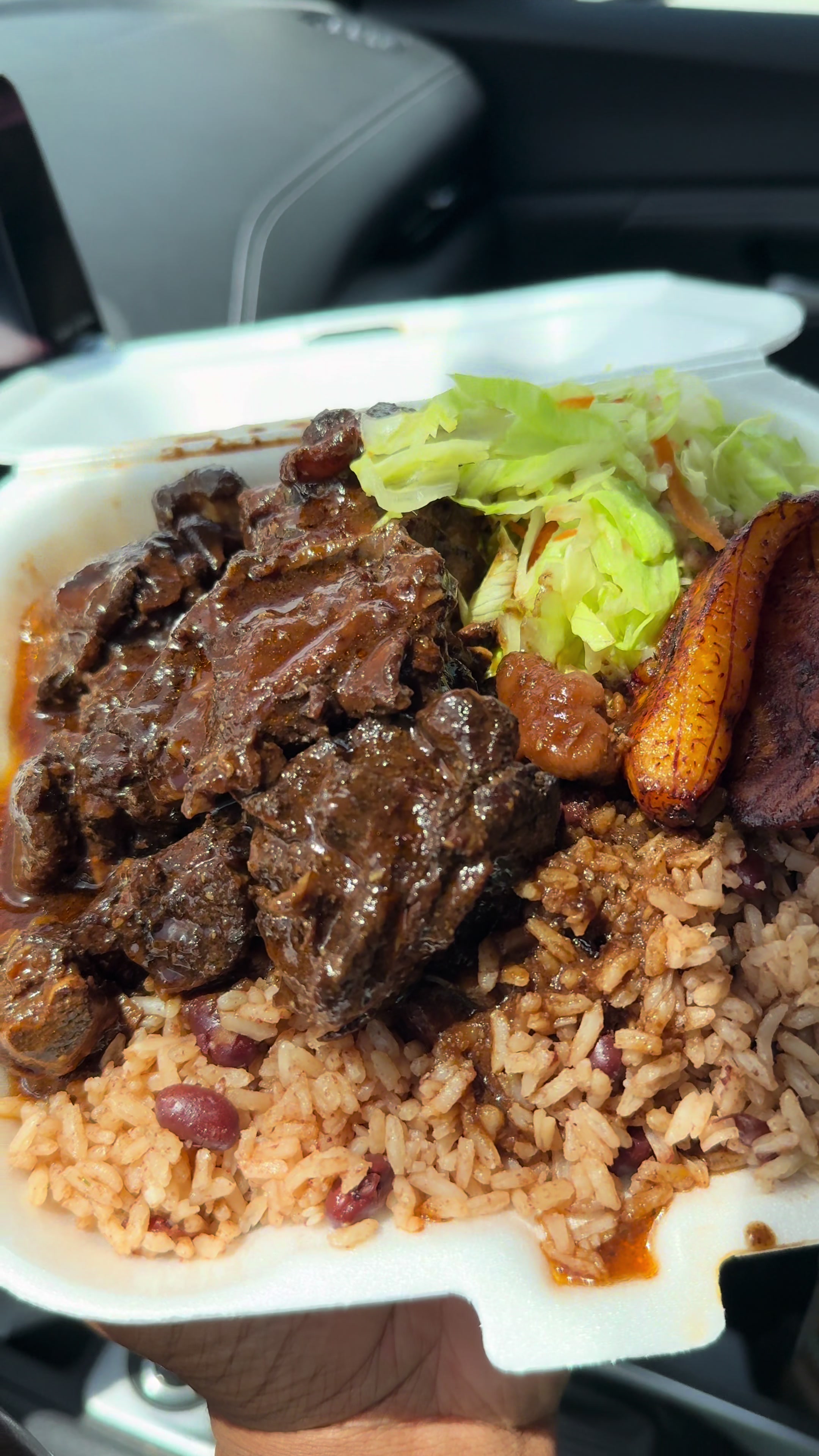 @Dutch Pot Food Review ! Yall betta run for lunch if you be hungry 😋 #jamaicantiktok #brownstewchicken #dutchpotjamacianrestaurant #fyp #foryoupage 