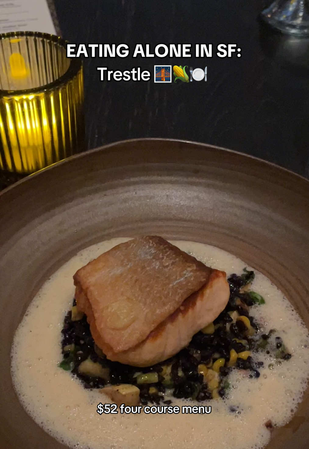 pt. 3 of eating my way through sf ✨ solo ✨ every time I take myself out to eat alone, I end up learning or experiencing something new I never would have otherwise. it can feel scary at first, but it’s always so worth it! & Trestle killed it with their corn menu !!! #trestle #sanfrancisco #eatingalone