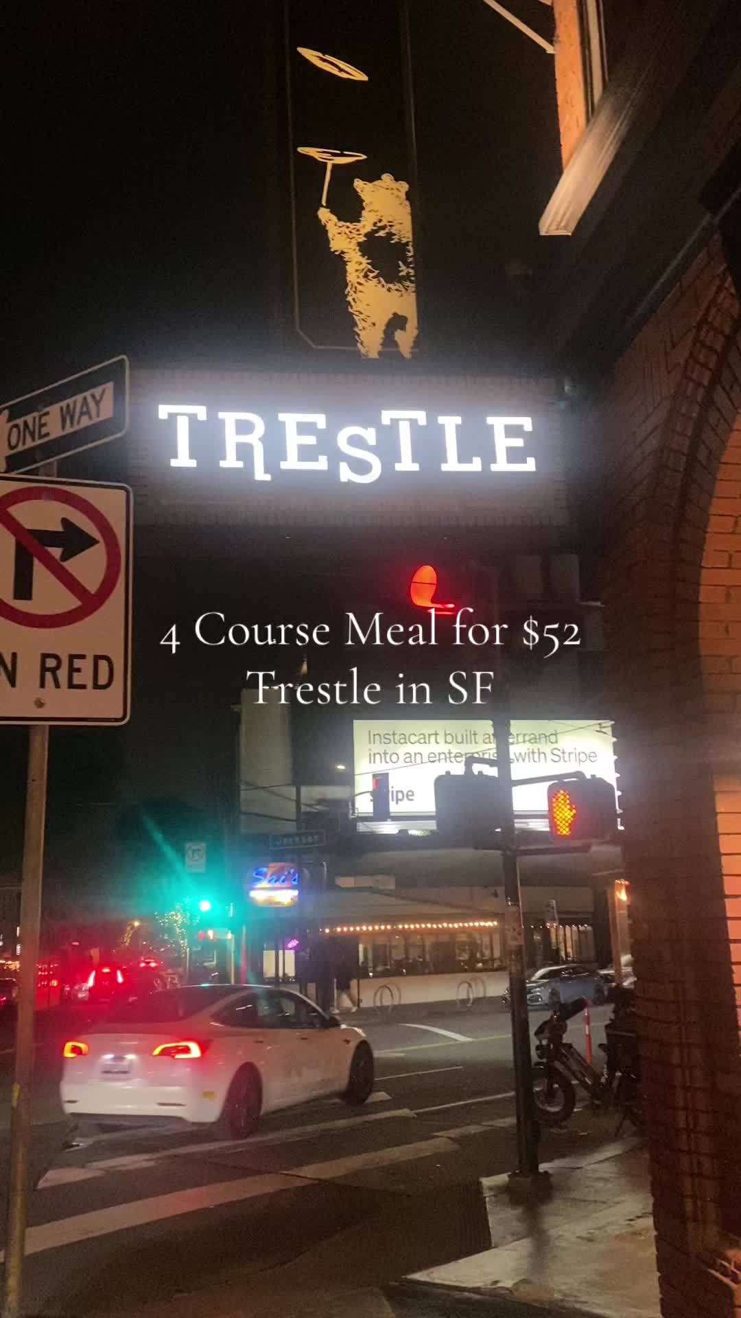 Trestle in SF, I’d rate it 7/10. I like how the experimented with textures and they serve good portions.