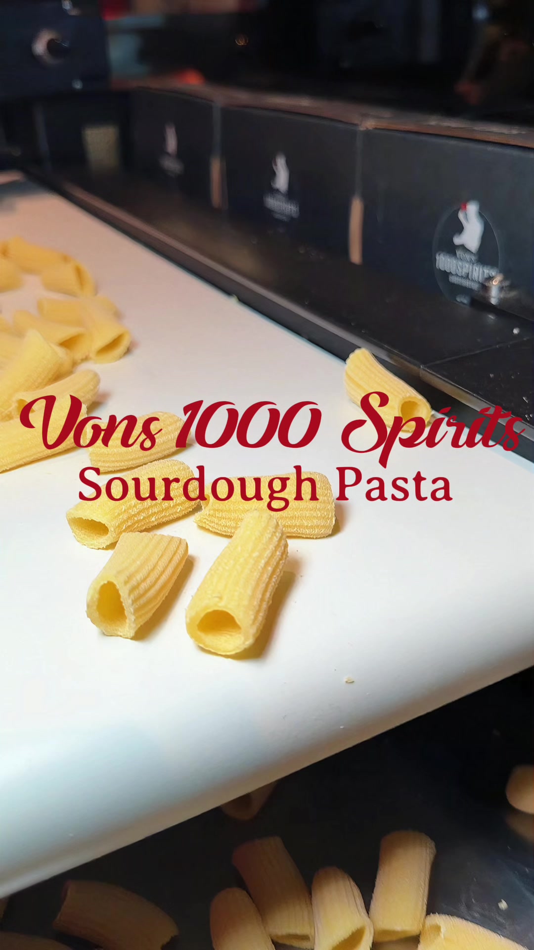 It’s not your average pasta—it’s Von’s Sourdough Pasta🍝✨

We start with our 75-year-old sourdough starter, NW golden semolina, and just the right amount of water. Our custom-built pasta machine, designed by a local kinetic artist, extrudes each strand through a bronze die, giving it that perfect texture and subtle ridges that hold the sauce beautifully 👌

It’s craftsmanship you can taste. Come try the pasta made fresh right here at Von’s 1000 Spirits 👏