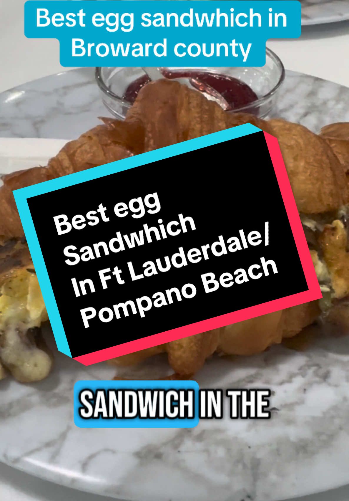Pascal and Kathy bakery in Pompano Beach is an authentic French bakery. The pastries are insanely delicious, however, their egg sandwich is actually an omelette on a fresh baked croissant. It is the best in town.#fortlauderdalefoodies #browardfoodie #pompanobeach 