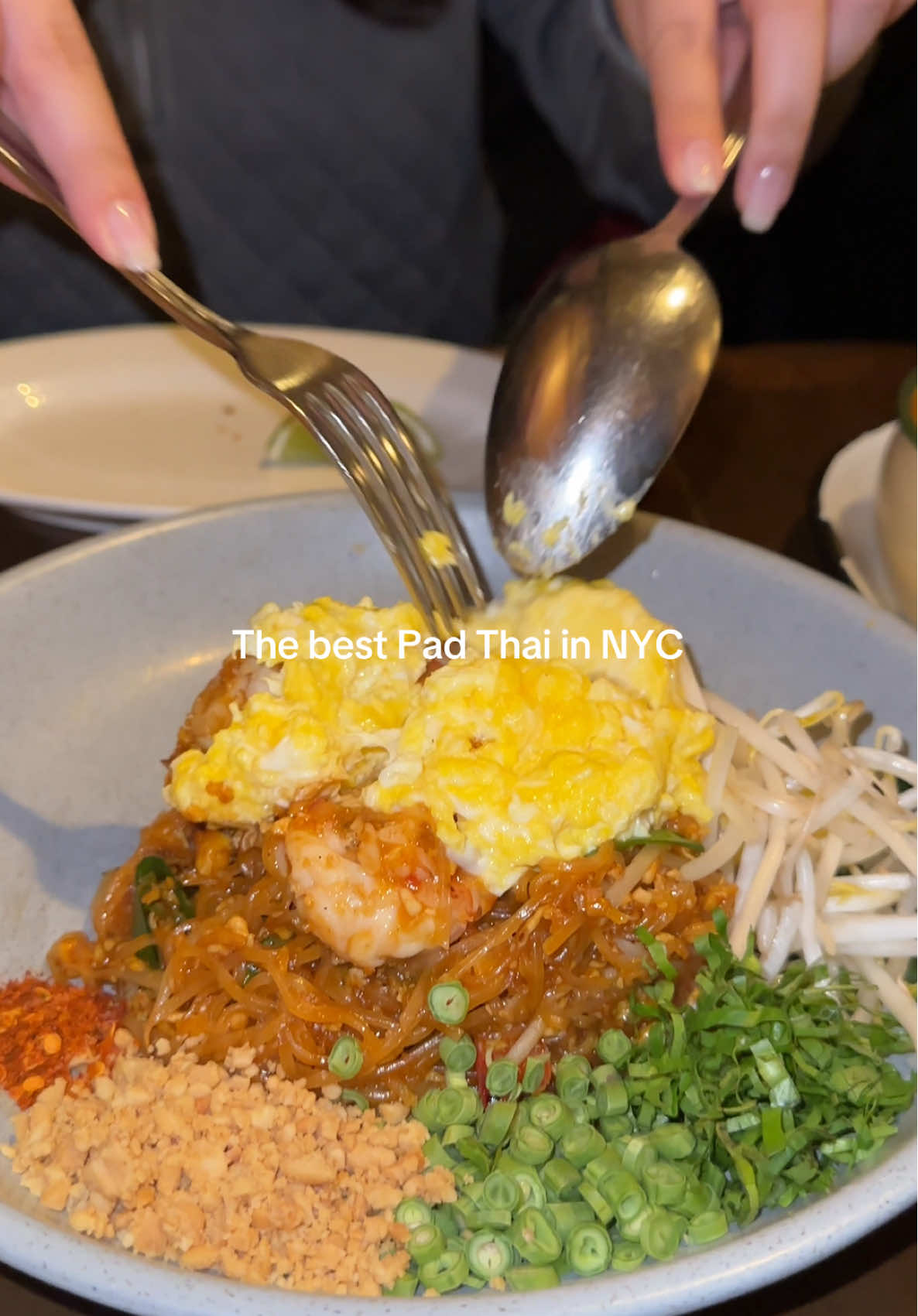 Literally the best Pad Thai I’ve had so far!! 📍Pranakhon 🇹🇭❤️ #thairestaurant #thaifood #asianfood #nycrestaurants #padthai 