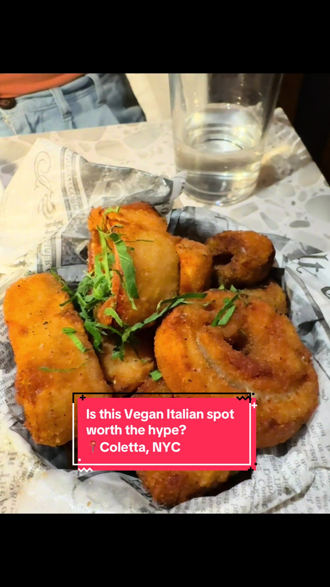 📍Coletta, NYC 

🍝 Who knew Italian dishes could be made plant-based without losing the flavor?! 

🤩 Coletta is serving up classic Italian dishes such as a carbonara and tiramisu with a plant-based twist, all kosher and delicious! 

🍸 They have a nice selection of cocktails too, not to mention the service and ambience is great. Our waiter walked us through every dish and what it was made out of, and every time we were very impressed! 

⭐️ I gave Coletta a Beli rating of 9. Quitenyc 😎
#nycfoodie #foodtok #veganitalian #plantbased #kosher 