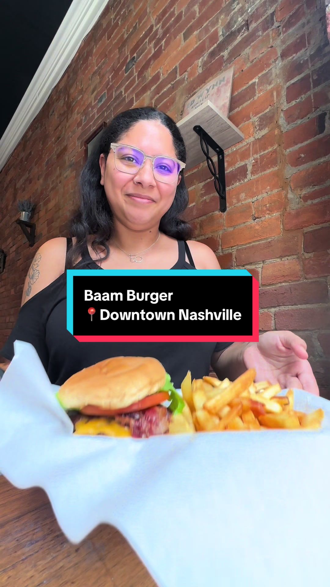 Baam Burger | 📍 223 Fourth Ave N
Smash burgers in the heart of Downtown Nashville. 🍔
Got to check this spot out for my lunch break and I was not disappointed. Delicious burgers and fries made fresh to order.
Order the Baam Burger with fries 🍟
#tayyymonique #nashvillelocal #baamburger #downtownnashville #nashvilleeats