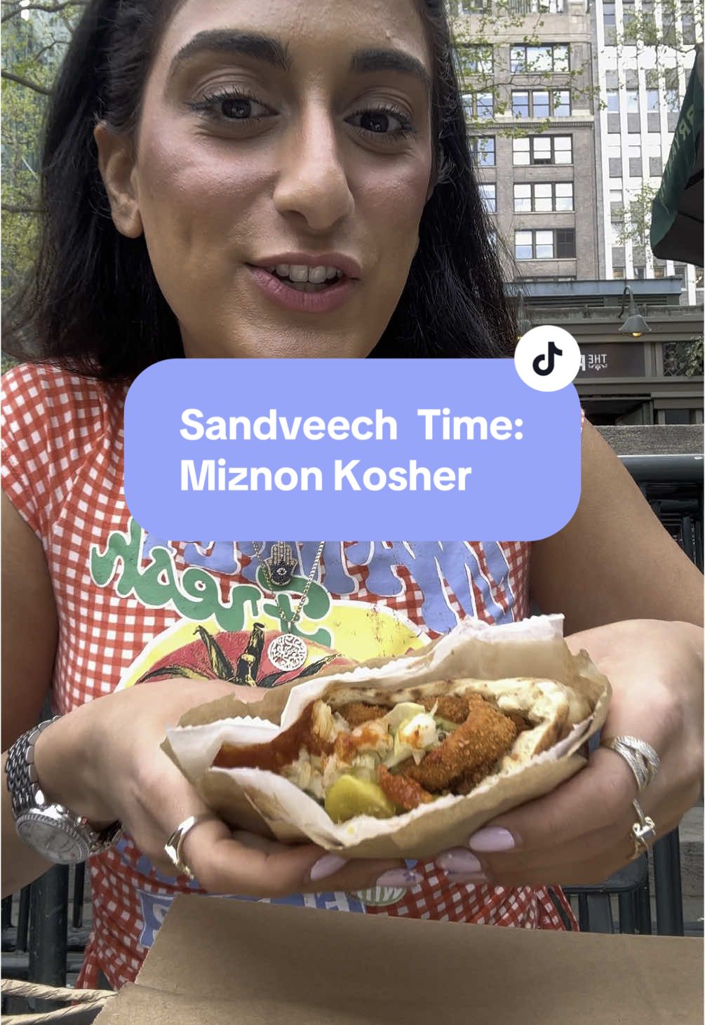 Miznon #sandeveechtime review : kosher schnitzel in Times Square 