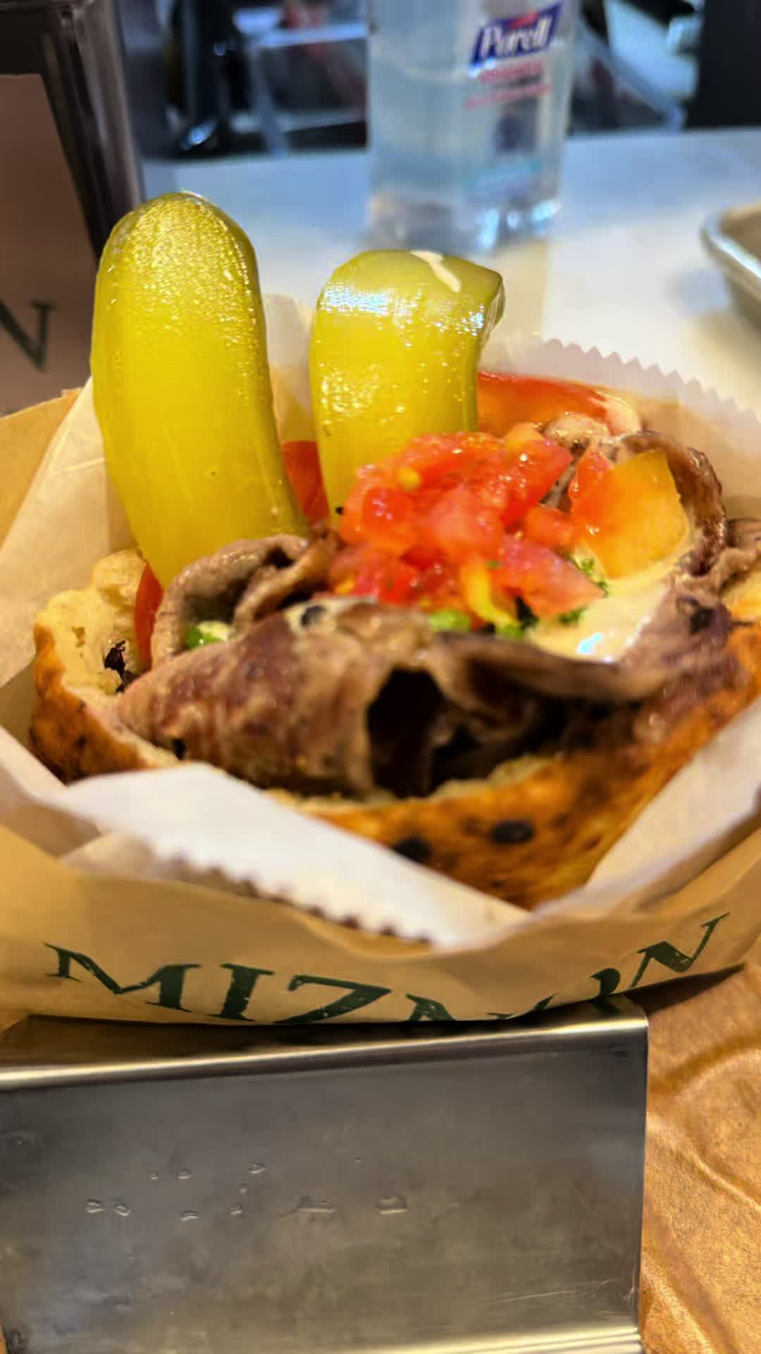 If Tel Aviv and NYC had a food baby… it would be Miznon Kosher in Manhattan’s Garment District.

Open kitchen. Blasting music. Fresh pita flying.
I got the ribeye pita (10/10 flavor bomb)
My son? Went all in on the grilled cauliflower. No regrets.

Chef Eyal Shani took the street food game global—and this NYC kosher version is wild, loud, and totally unforgettable.

No filters. No fluff. Just fire food and fast vibes.
You’re not just eating—you’re in the show.

Tag your foodie crew. You NEED to experience this

#MiznonKosher #KosherNYC #NYCFoodie #KosherEats #StreetFoodNYC #EyalShani #MiddleEasternEats #PitaPerfection #NYCFoodScene #NYCEats #KosherTok #FamilyFoodie #TelAvivEats #ViralEats #NYCSpots #KosherKasa #kosher @Miznon NYC 