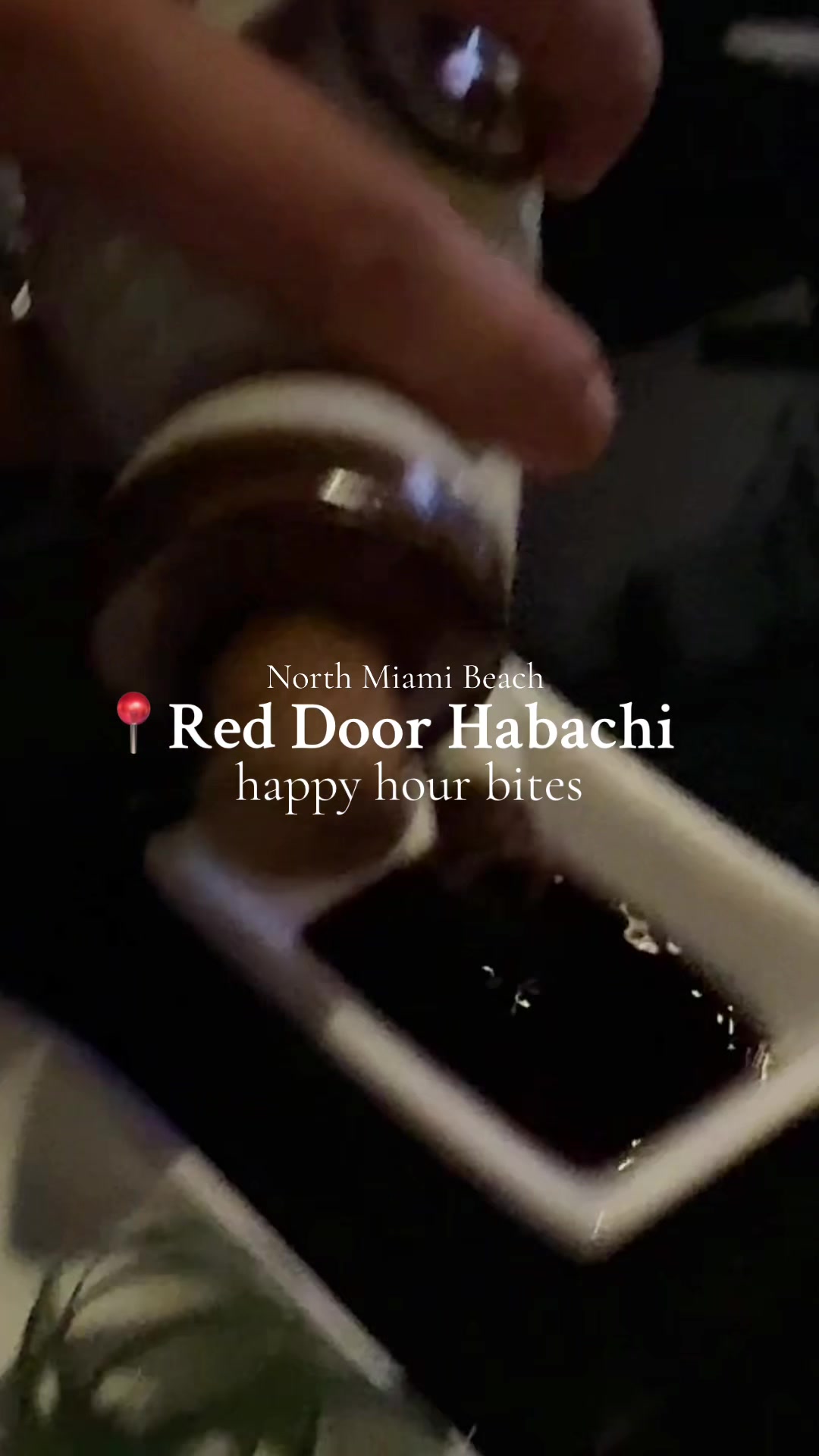 📍Red Door Habachi

Stumbled on this spot and left more than satisfied. Cheap bites, rich flavor. Must check out for happy hour bites at the bar!! Will definitely be back for some Habachi next time!! 

#miamieats #happyhourmiami #northmiamibeacheats #foodiemiami 