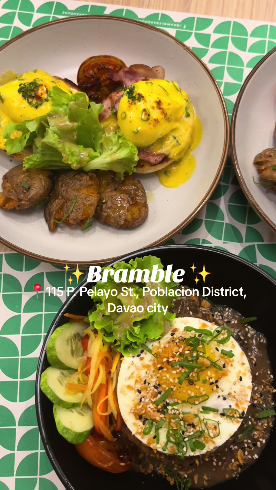 ✨Bramble✨ 
- cutest brunch spot for dates with cozy ambiance🥞🫶🏻

📍 115 P. Pelayo Street, Poblacion District

⏰ 6am - 5pm daily
 
They have everything you need from coffee, cocktails, good food and more! 🍹☕️

#DavaoCity #Restaurant #wheretoeatindavao #foodtripindavao #bramble #bakehouse #brunch #davaocafe 