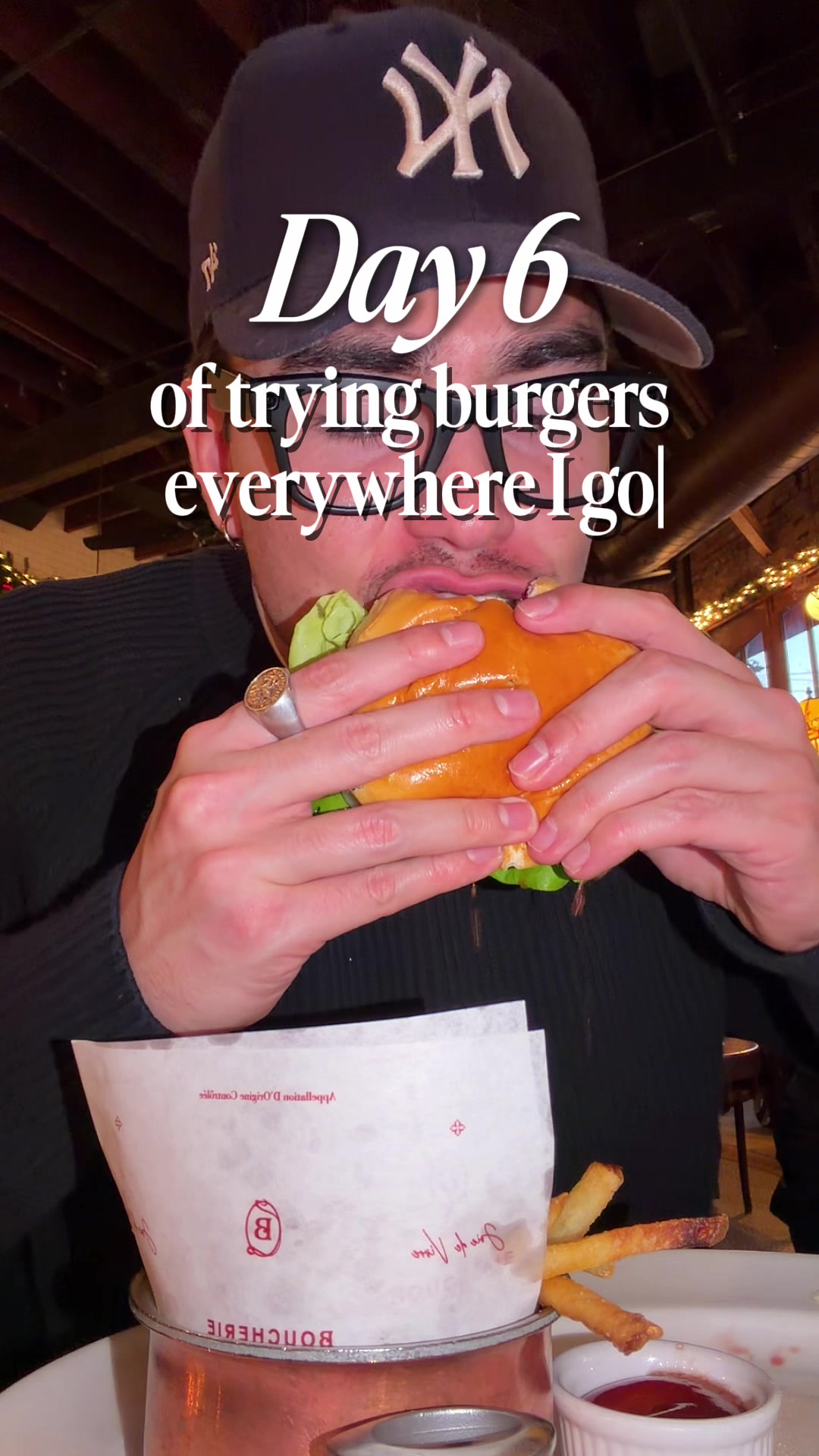 Day 6 of trying burgers everywhere I go 🍔
📍Boucherie in the West Village, NYC

We went a little more elevated for this stop. I got the Boucherie Burger made with an 8 oz wagyu patty, remoulade sauce, crispy onion whisps, Gruyère, lettuce, tomato, and a side of pommes frites. I also tried the Sandwich au Boeuf with hand cut steak, caramelized onions, horseradish aioli, and Gruyère on a toasted baguette. We started with the classic French onion soup loaded with Gruyère, which set the tone for the whole meal.

A slower sit-down spot, but still very much worth it.
NYC run is officially underway.

#nyceats #westvillageeats #burgerreview #wagyuburger #burgertour