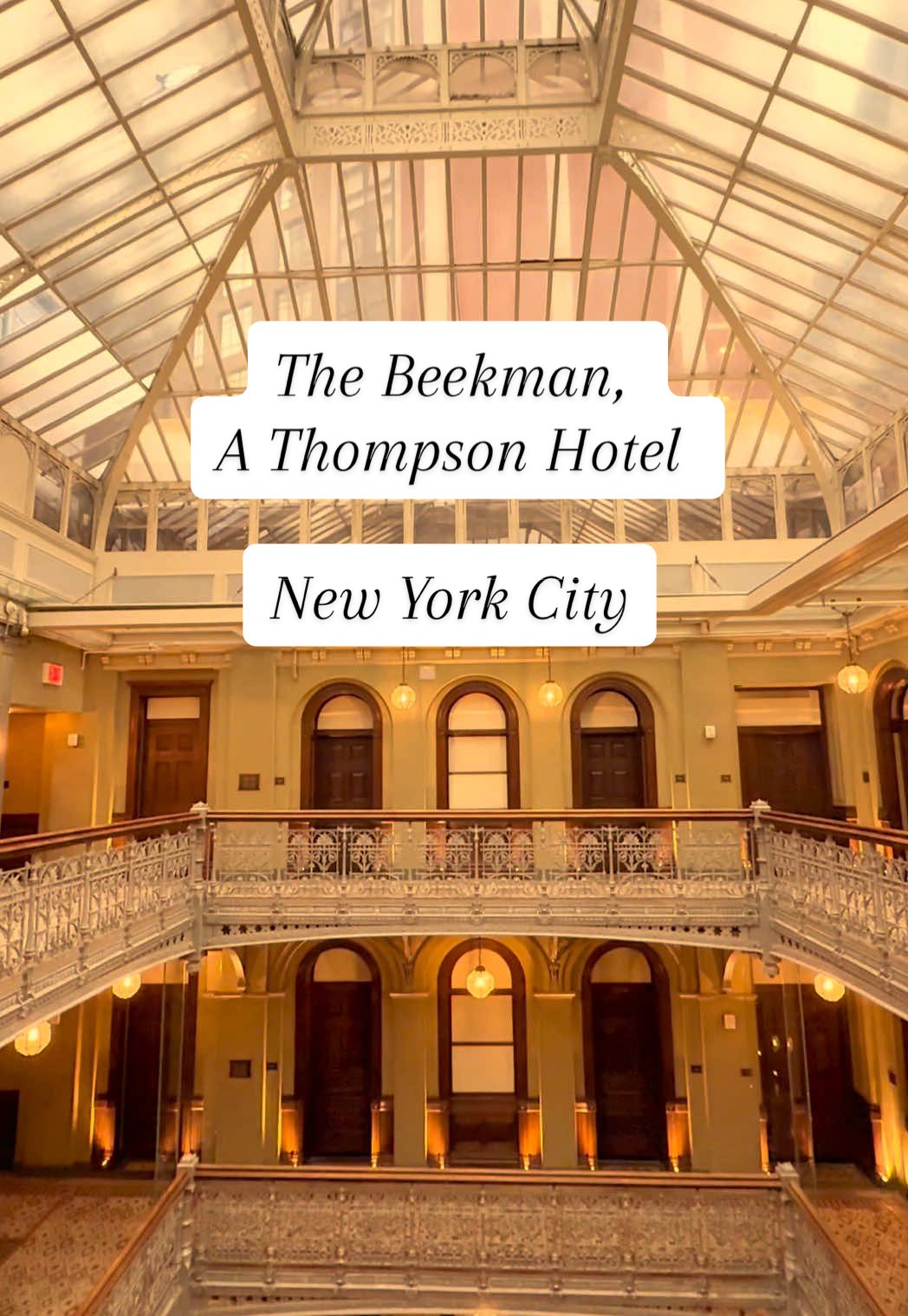 Looking for a hotel in NYC that’s steeped in history and full of modern luxury? 🗽

The Beekman, a Thompson Hotel, might just be your dream stay. ✨

Use Hyatt points, book through Amex FHR like we did (hello $100 credit + late checkout!), or pay cash—so many ways to make it happen.

This place is pure elegance. 💼🍸

#NYCHotel #BeekmanHotel #HyattHotels #AmexFHR #PointsAndMiles #LuxuryTravel #TravelHack #thebeekmannyc #thompsonhotel #nyc #nyctravel #lowermanhattan #manhattan #newyork #travel #hotelroomtour #historichotel #milesandpoints #travelonpoints 