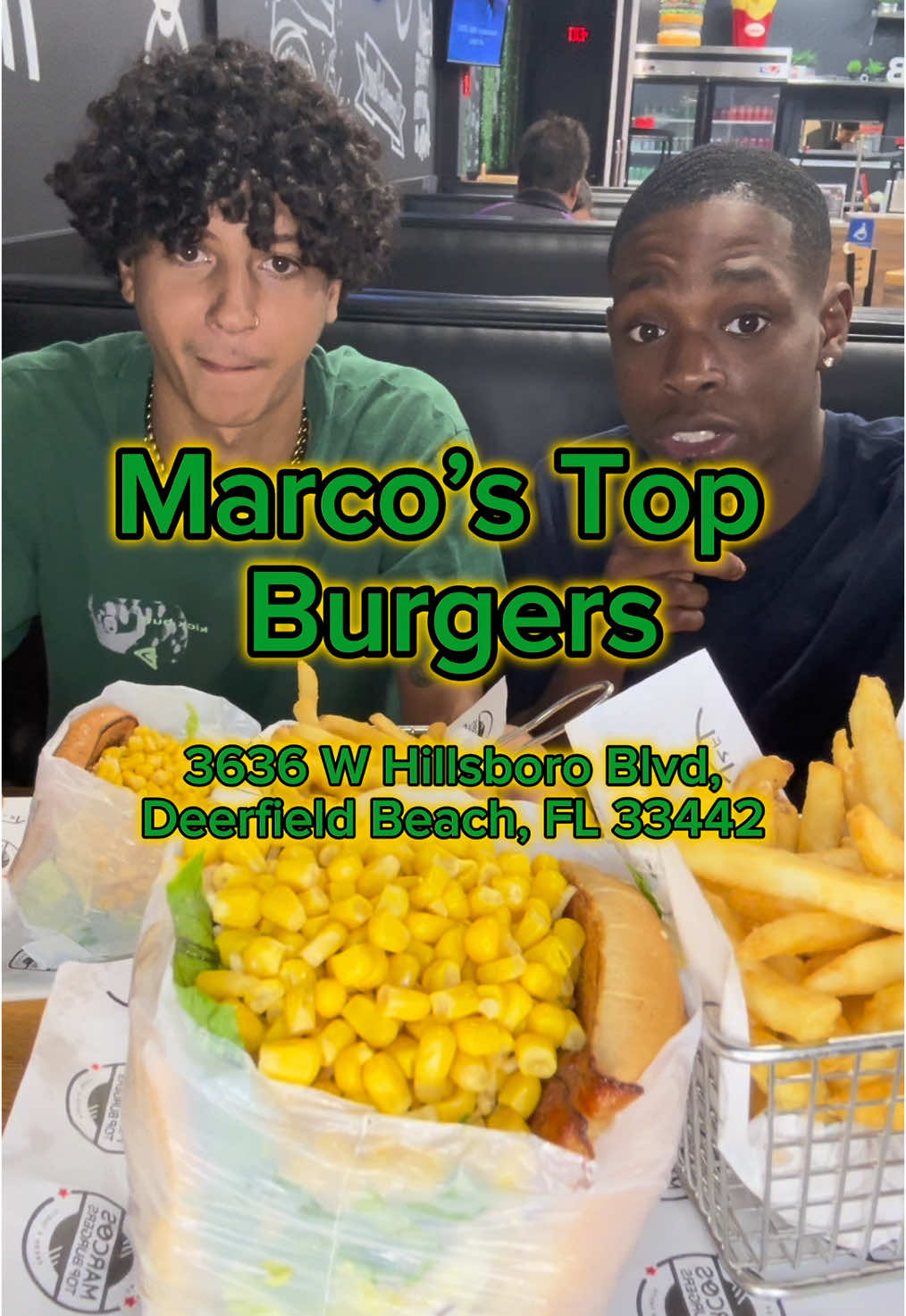 Marcos Top Burgers @Marco’s Top Burgers @Leo 
3636 W Hillsboro Blvd, Deerfield Beach, FL 33442
