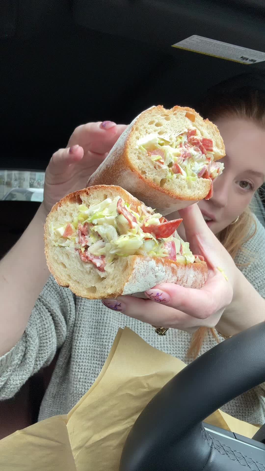 Another seattle sandwich to grab before it’s gone at Salumi! Will be there till Saturday. @Molly Baz @eatayoh & Coro salami collab #seattlefood #choppedsandwich #seattlesandwiches 