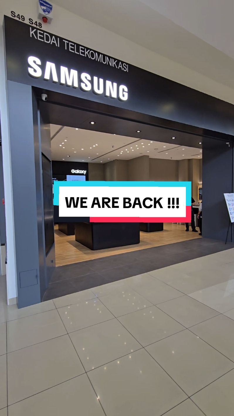 "🎉 We're back and better than ever! Join us for the grand reopening of the Samsung Experience Store! Enjoy exclusive promotions and discover the latest innovations. See you there! #SamsungExperience #GrandReopening