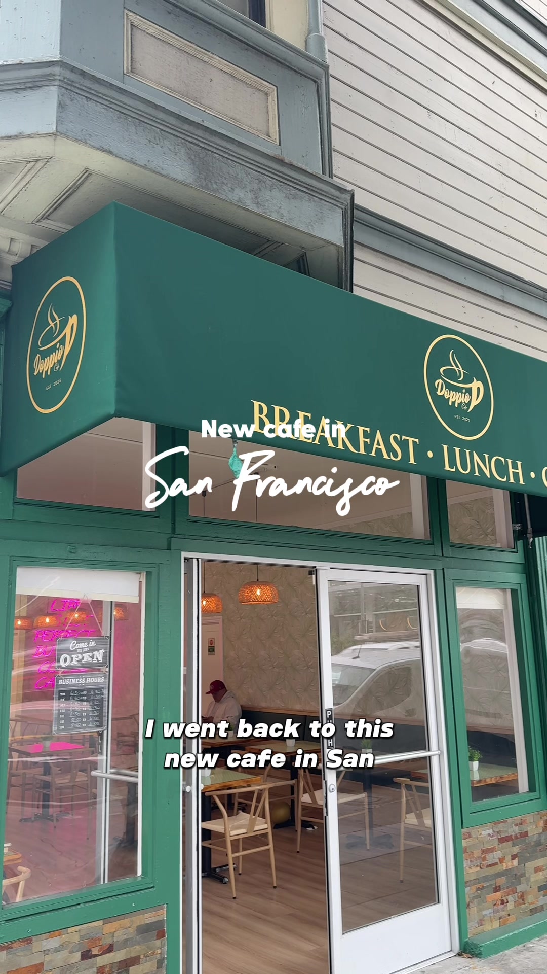 Doppio is a cute new cafe in San Francisco! They’re located jin SoMa across from the Chorus and 1550 Mission apartment buildings. I’ve had their lattes and smoothies, but the real star of the show are their savory crepes, especially the ones with egg. Doppio is such a good weekday lunch spot. You gotta check it out!

📍1551 Mission St, San Francisco, CA 94103
#newcafe #sfinfluencer #sfblogger #sffoodie #sfsoma